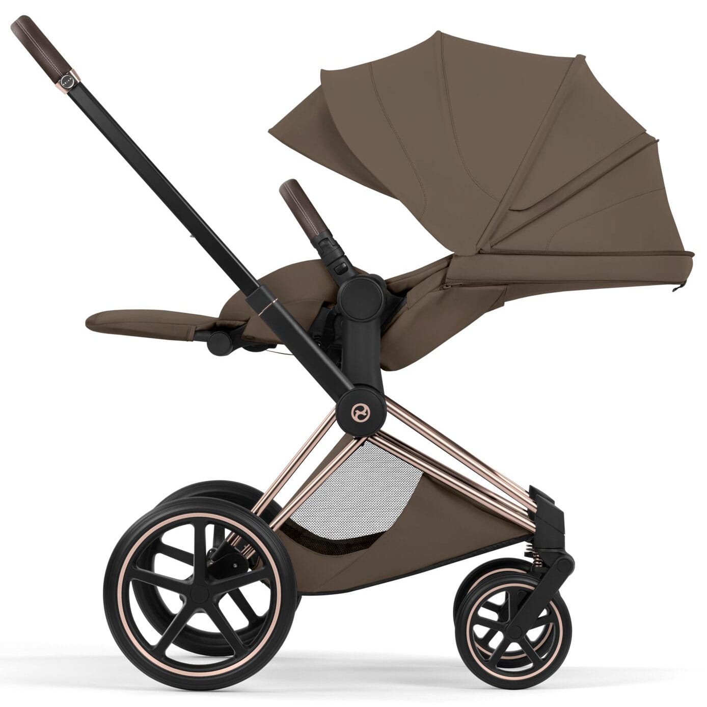 Cybex Priam Ultimate Bundle - Style Collection in Coconut Brown Travel Systems