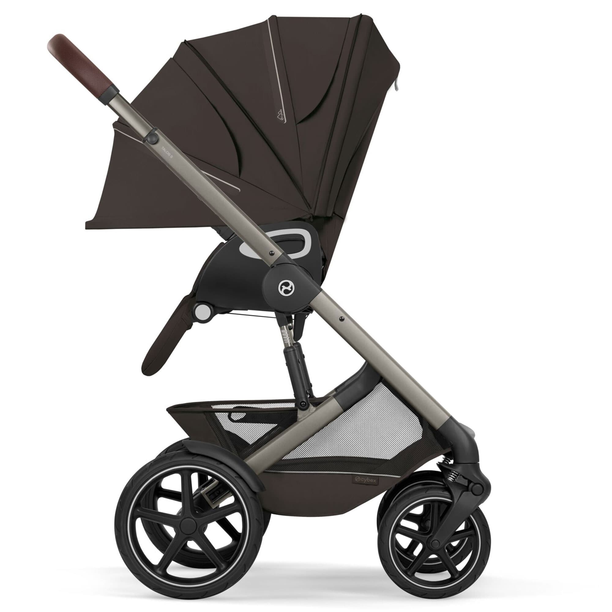 Cybex Talos Foldable Carrycot Travel System Bundle in Chocolate Brown Travel Systems