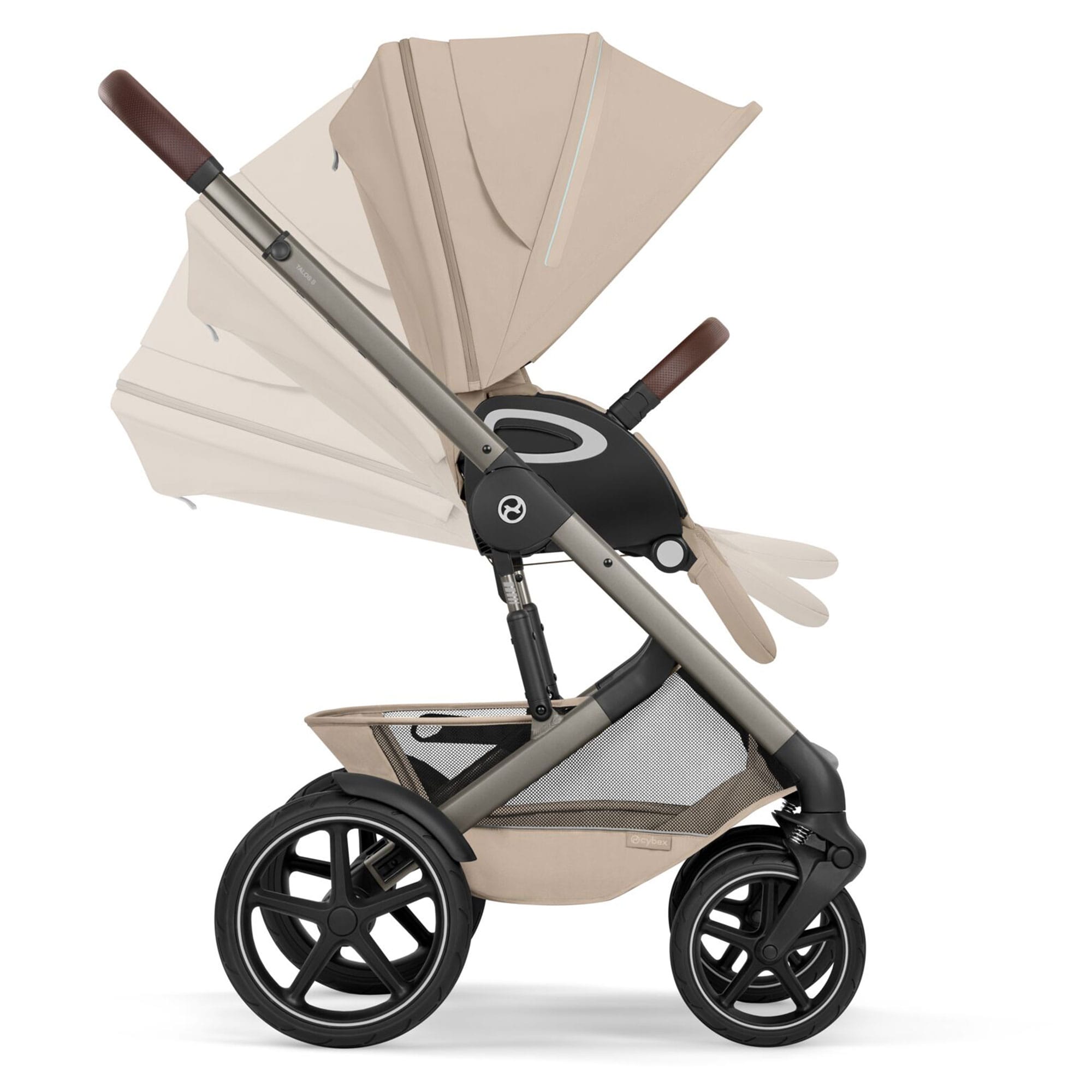 Cybex Talos Foldable Cot Ultimate Travel System Bundle in Almond Beige Travel Systems