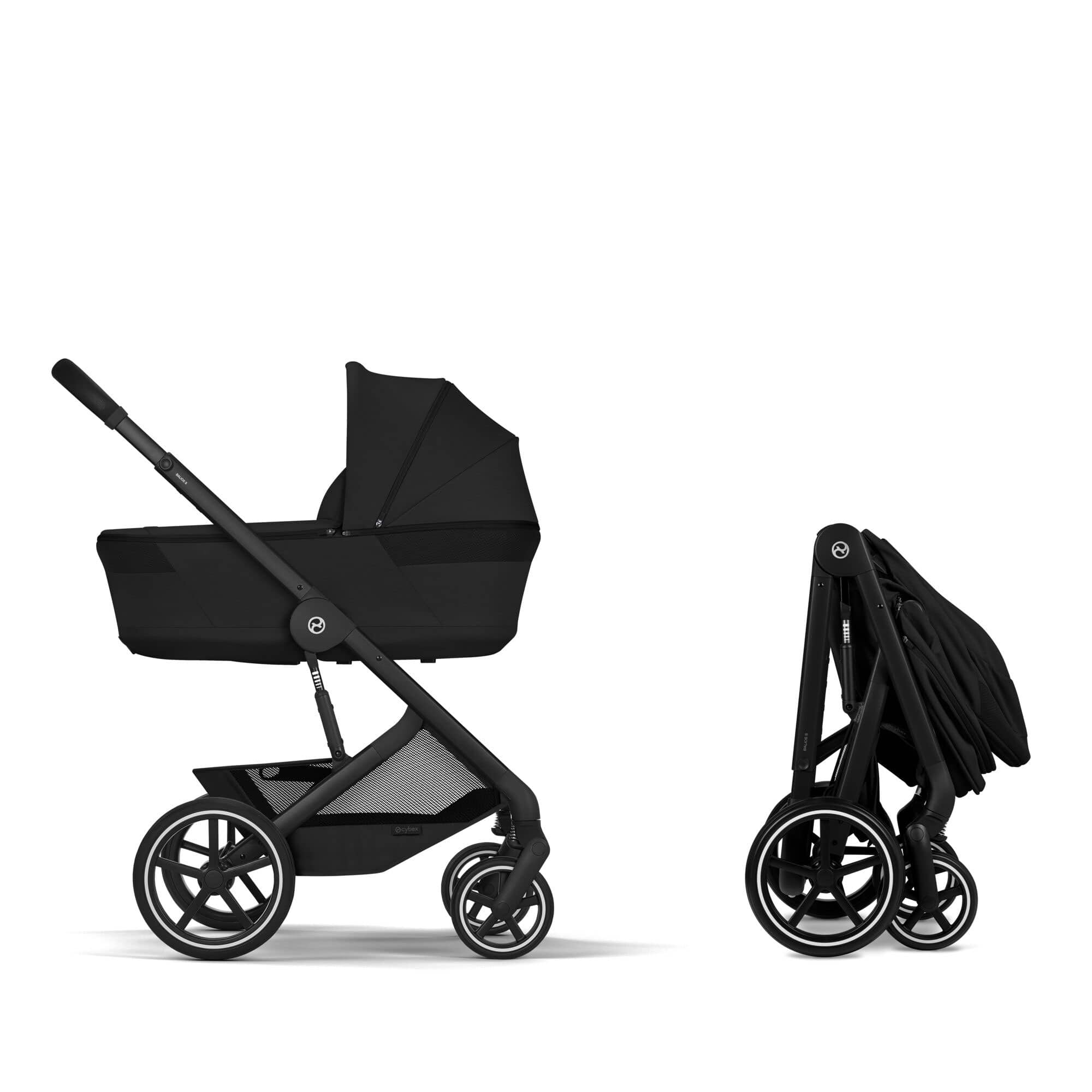 Cybex Talos Foldable Cot Ultimate Travel System Bundle in Moon Black Travel Systems