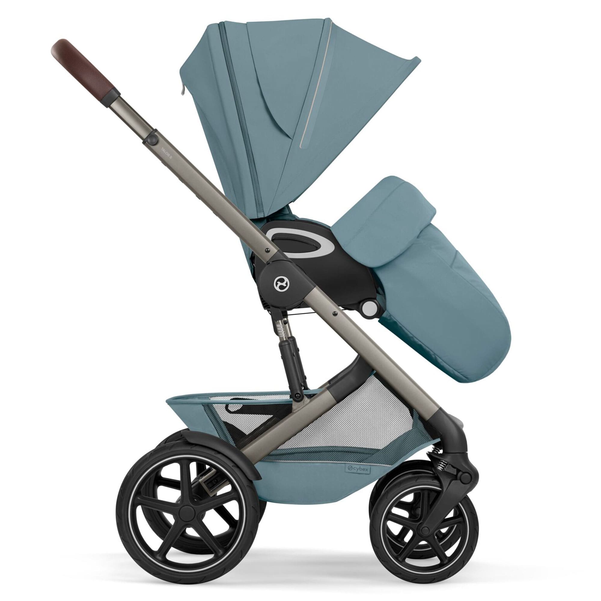 Cybex Talos Foldable Cot Ultimate Travel System Bundle in Stormy Blue Travel Systems