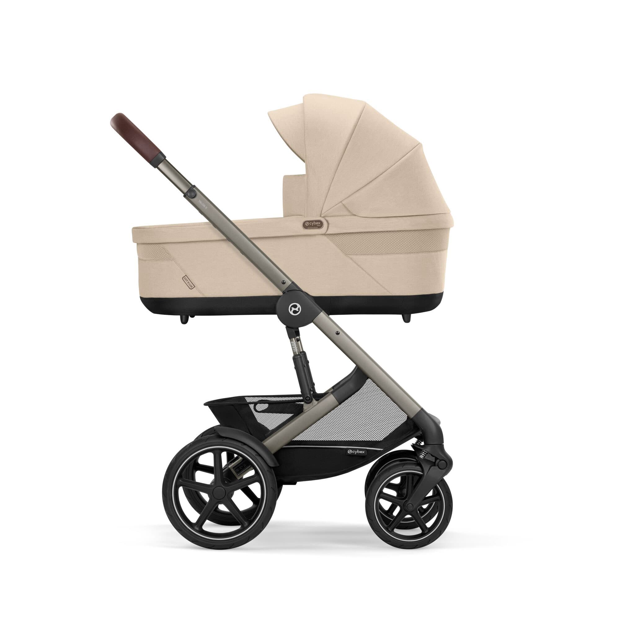 Cybex Talos S Lux 10 Piece Bundle with Cloud G in Almond Beige Travel Systems
