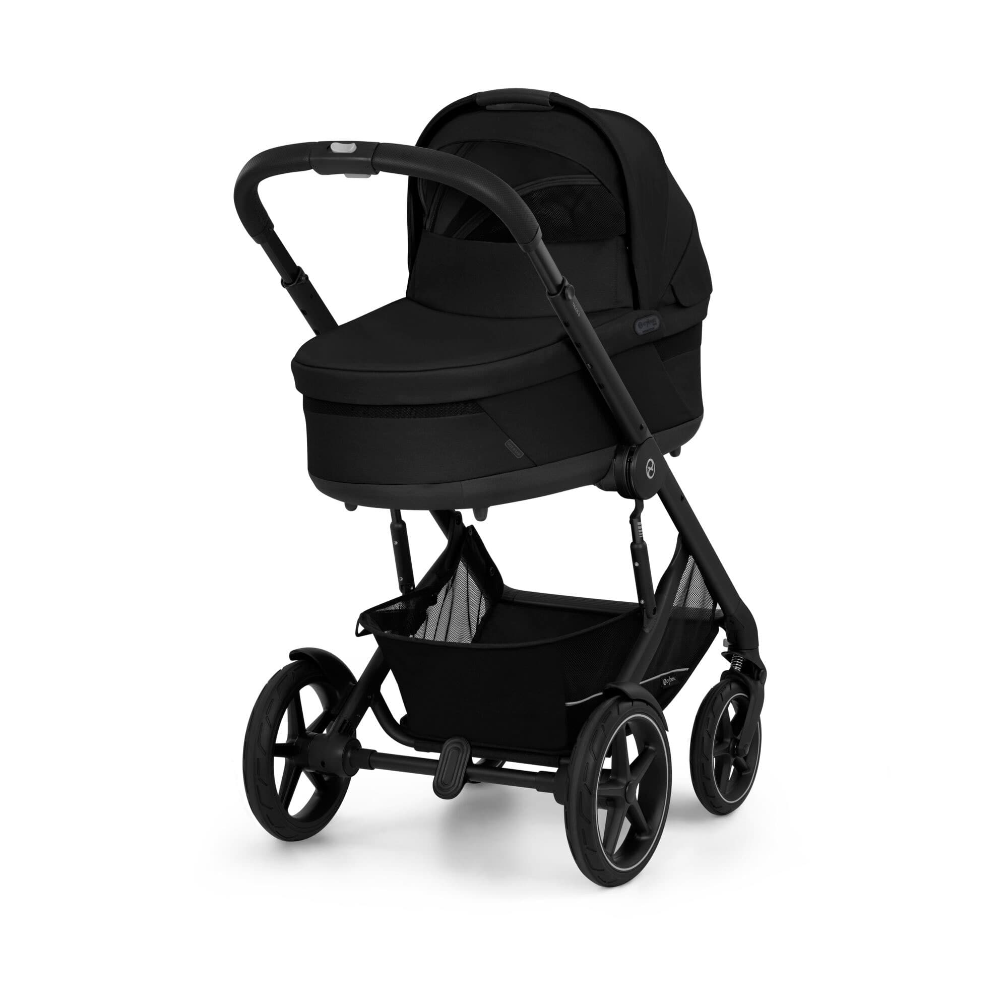 Cybex Talos S Lux 10 Piece Bundle with Cloud G in Moon Black Travel Systems