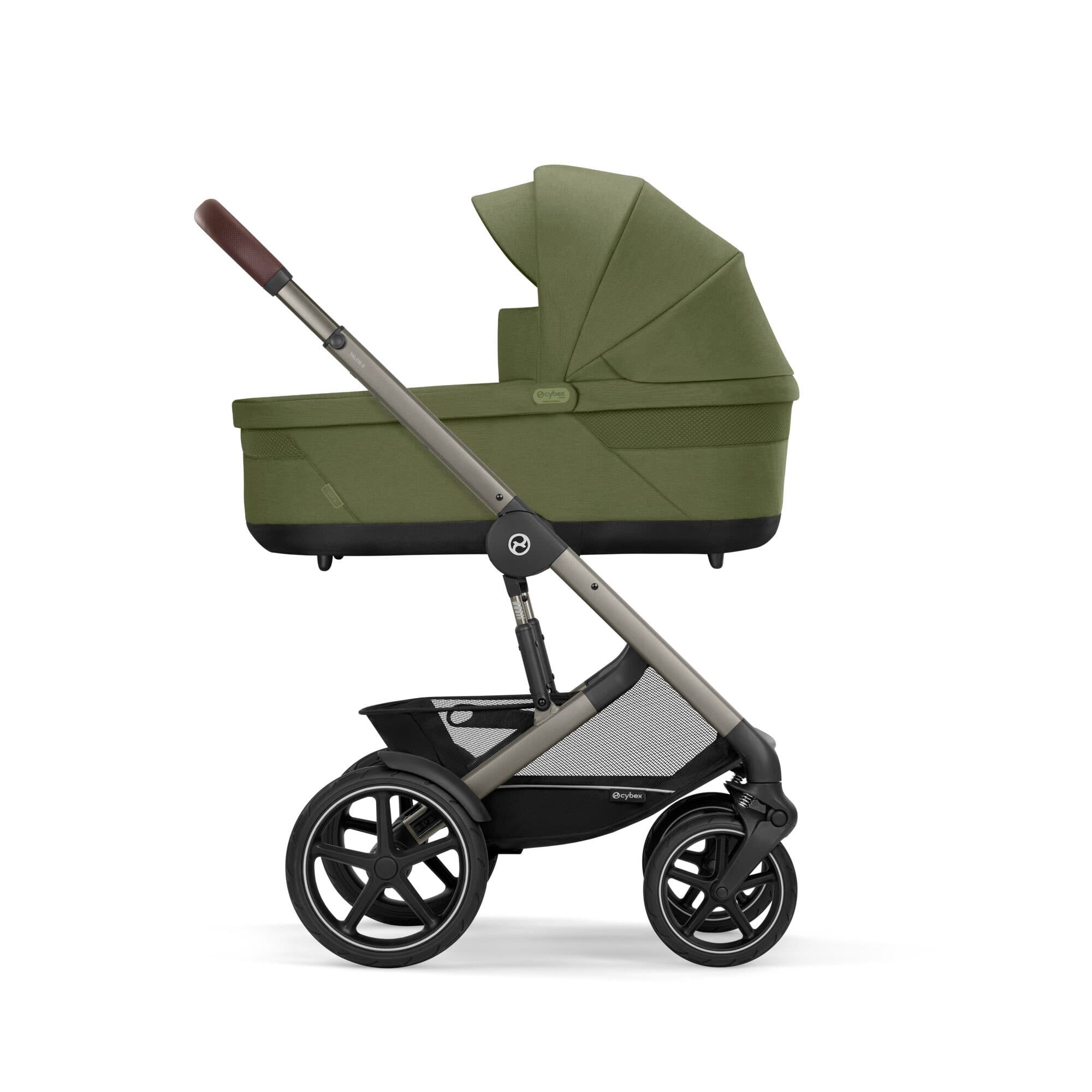 Cybex Talos S Lux 10 Piece Bundle with Cloud G in Moss Green Travel Systems