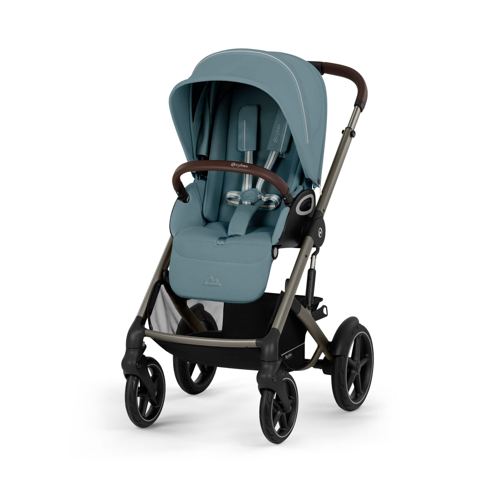 Cybex Talos S Lux 10 Piece Bundle with Cloud G in Stormy Blue Travel Systems