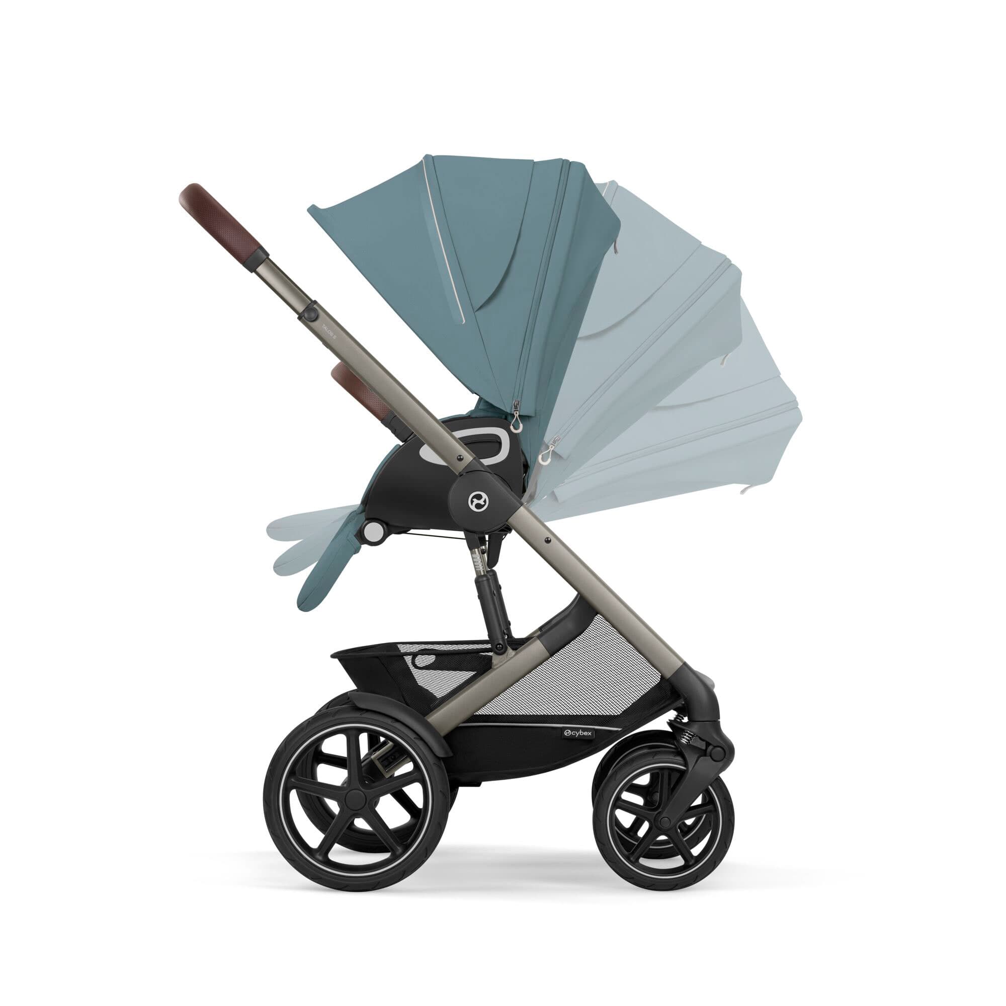 Cybex Talos S Lux 10 Piece Bundle with Cloud G in Stormy Blue Travel Systems