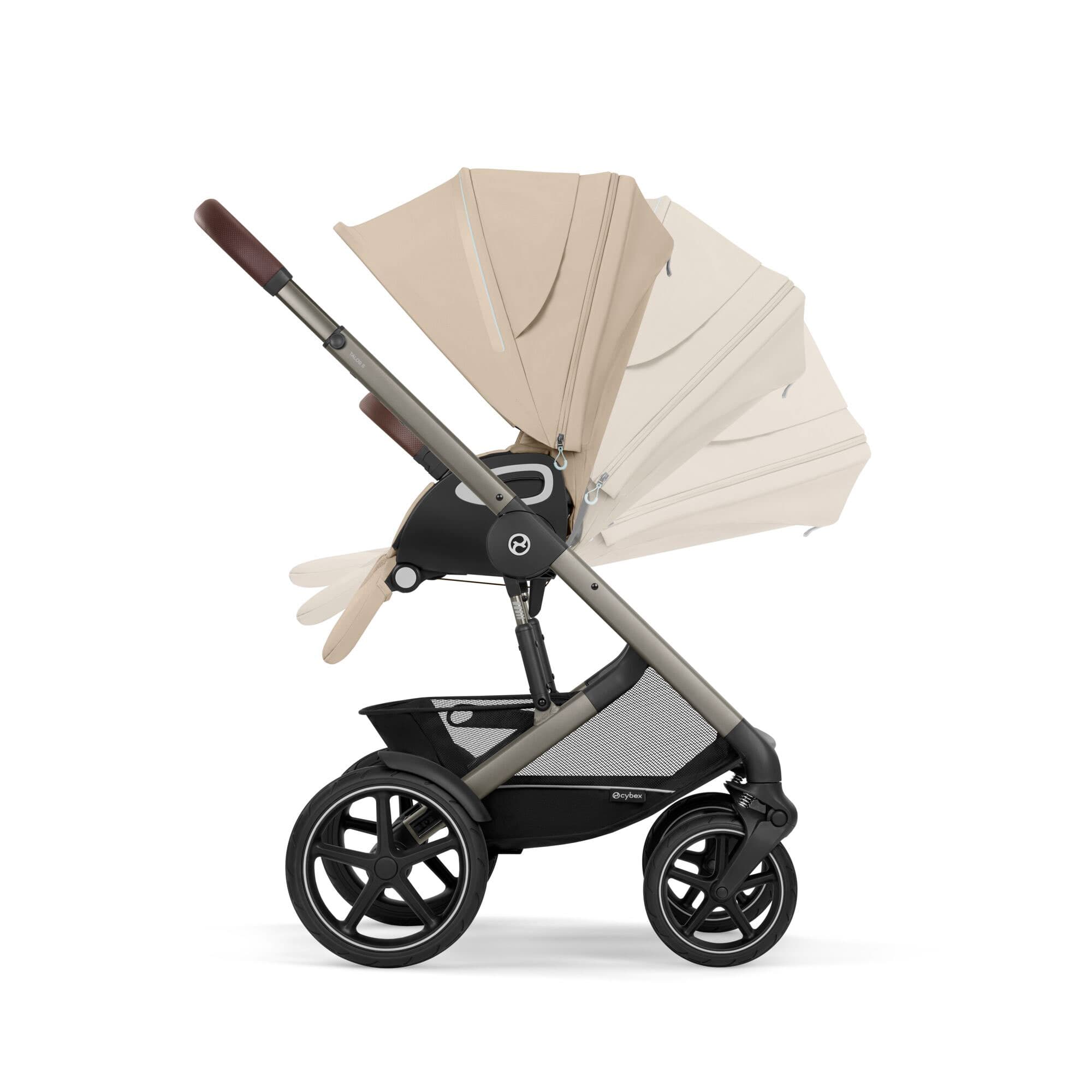 Cybex Talos S Lux 10 Piece Bundle with Cloud T in Almond Beige Travel Systems