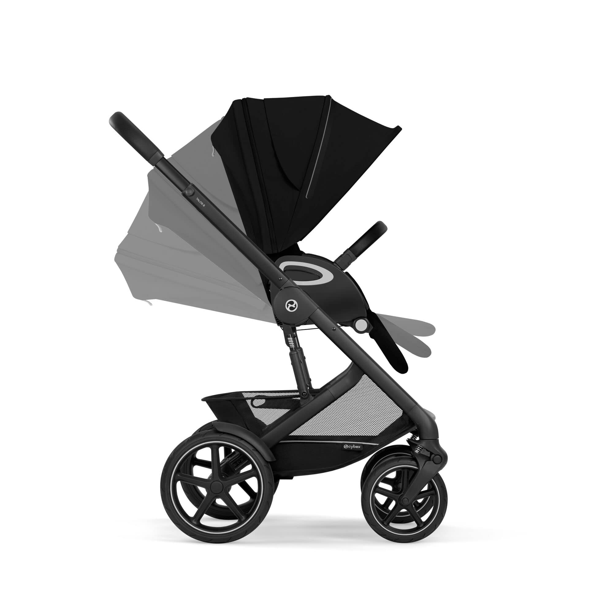 Cybex Talos S Lux 10 Piece Bundle with Cloud T in Moon Black Travel Systems