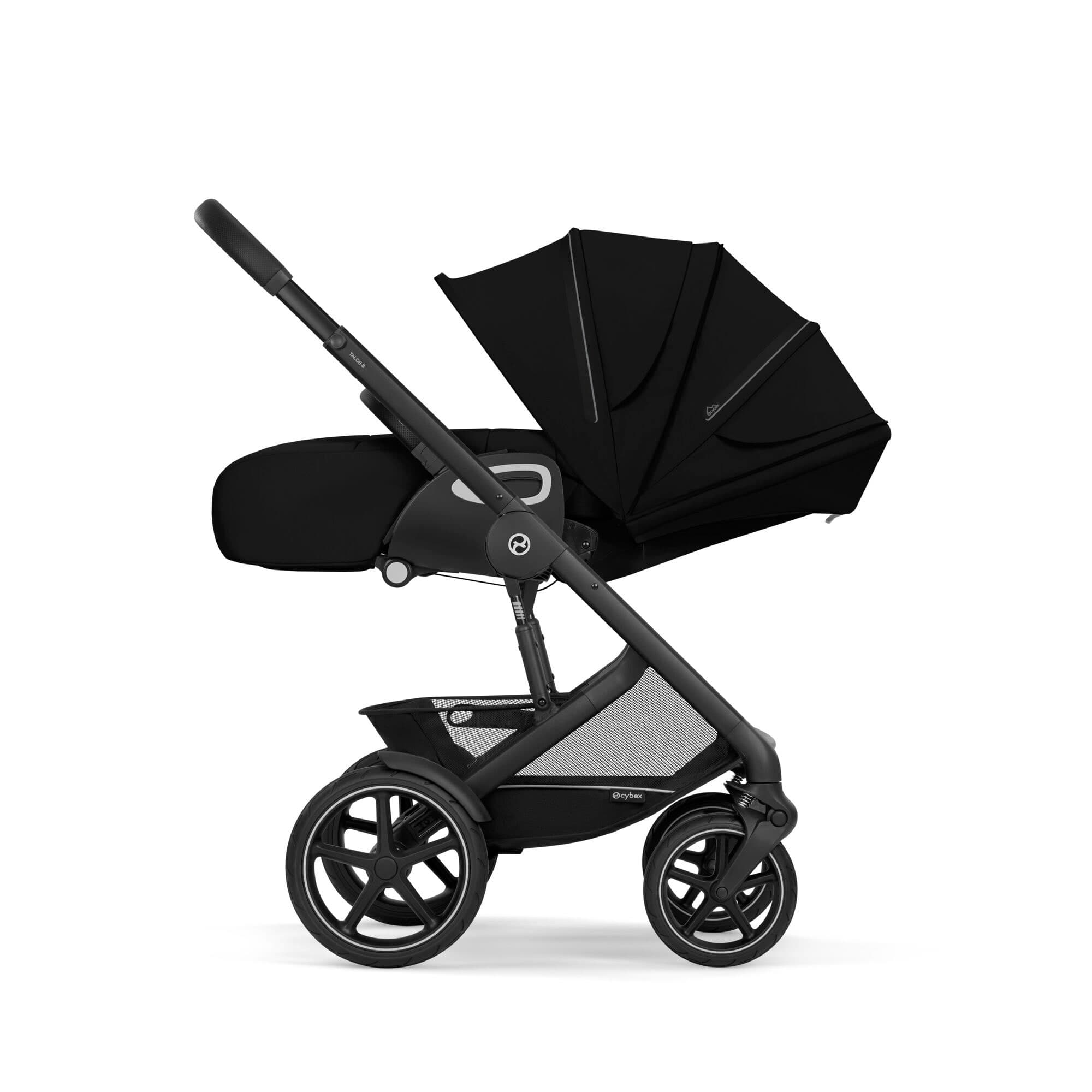 Cybex Talos S Lux 10 Piece Bundle with Cloud T in Moon Black Travel Systems
