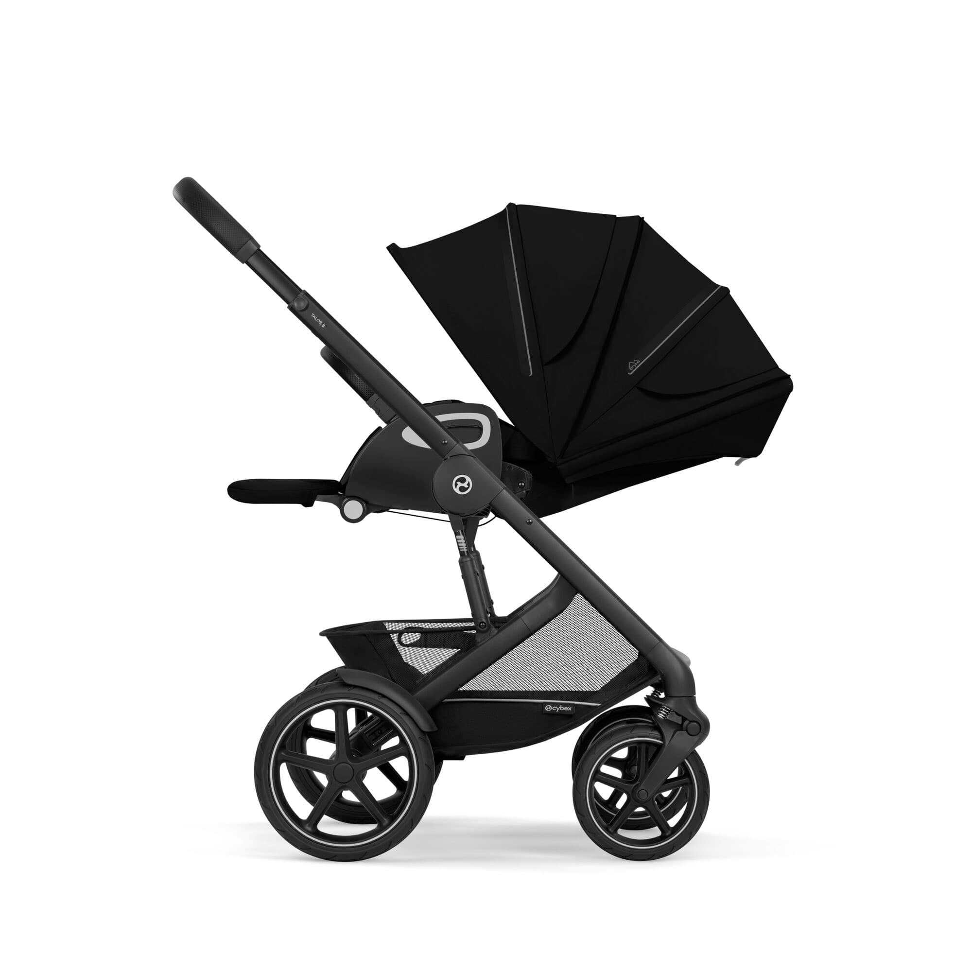 Cybex Talos S Lux 10 Piece Bundle with Cloud T in Moon Black Travel Systems