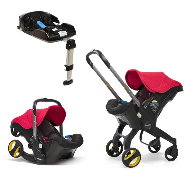 Doona Car Seat Stroller Flame Red with ISOFIX Base Baby Car Seats 9344-FLA-RED 4897055669544