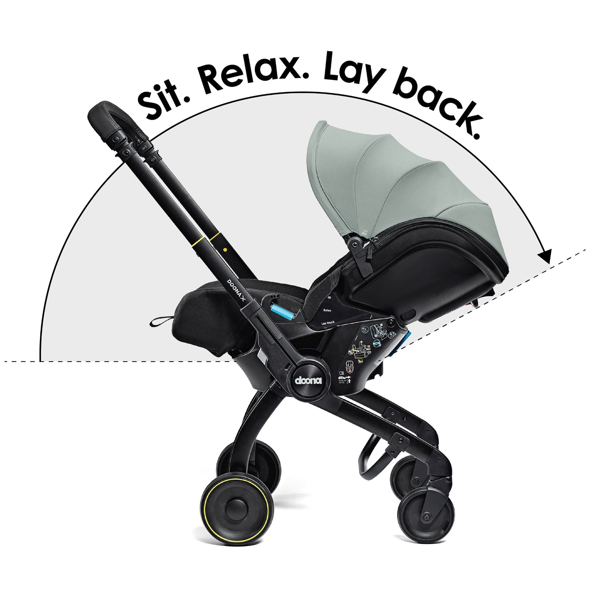 Doona X Infant Car Seat Stroller Dusty Sage Baby Car Seats CAR/SPA/706687 4895231706687