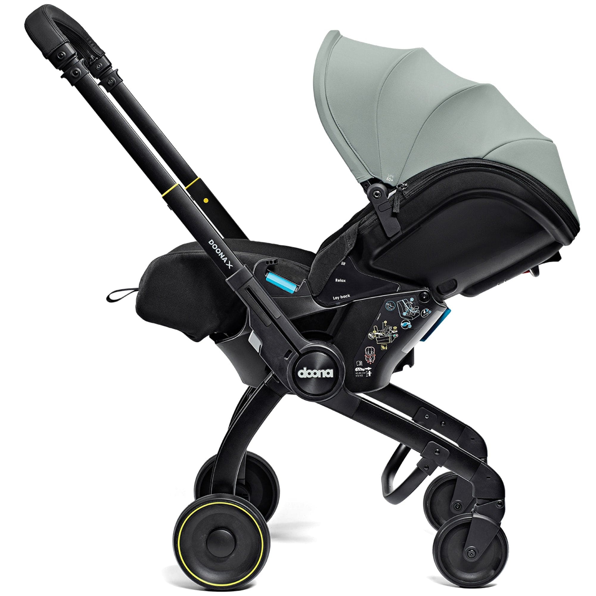 Doona X Infant Car Seat Stroller & X Isofix Base Dusty Sage Baby Car Seats 14571-DUS-SGE 4895231706687