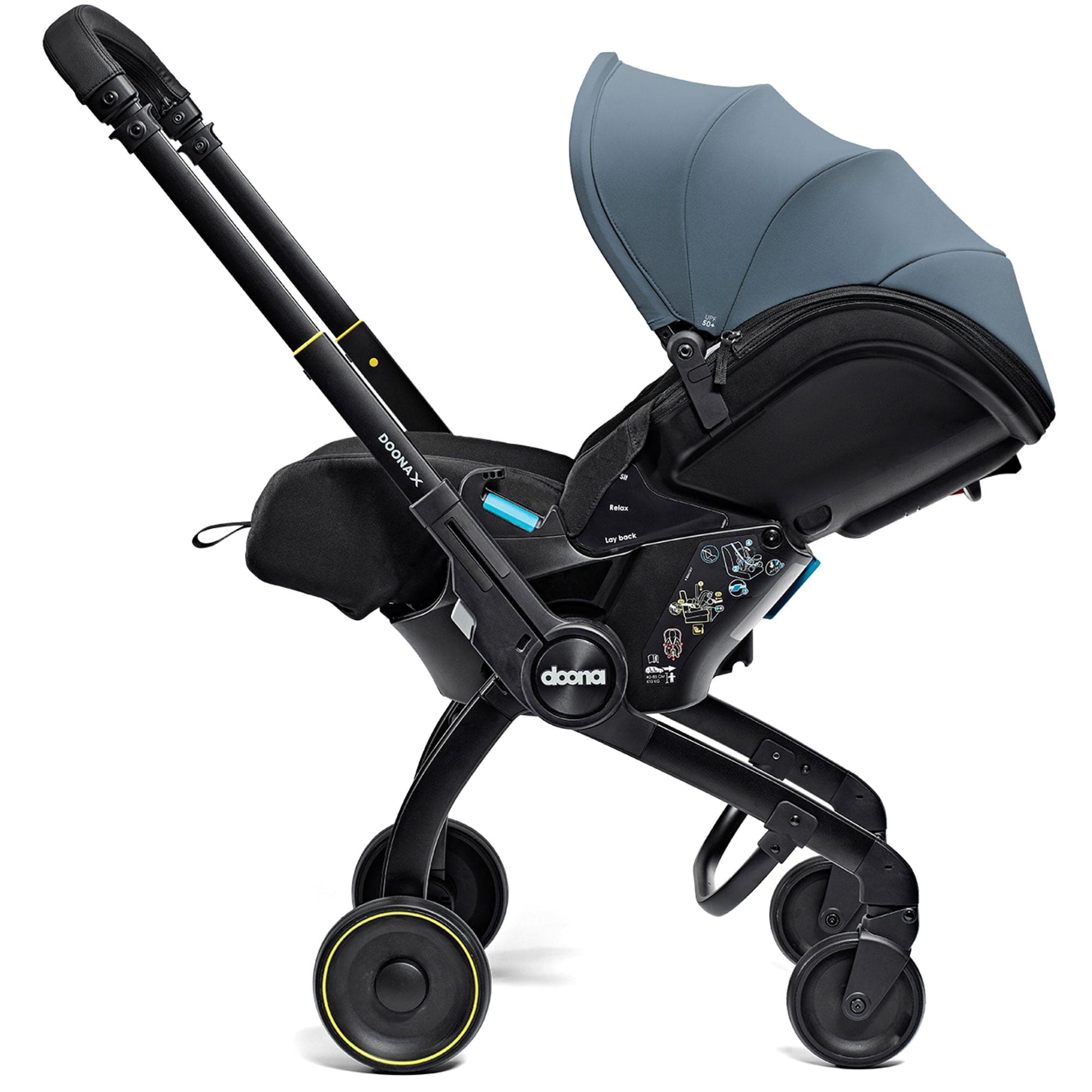 Doona X Infant Car Seat Stroller & X Isofix Base Ocean Blue Baby Car Seats 14570-OCE-BLU 4895231706922