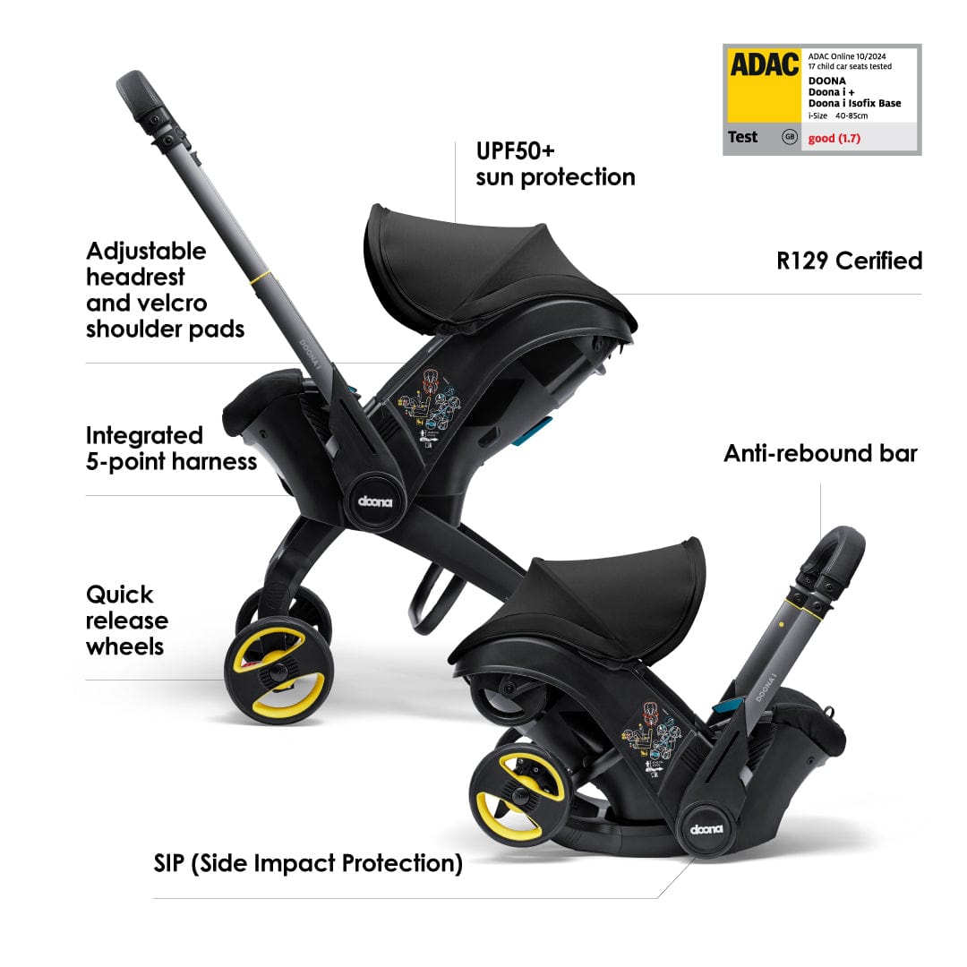 doona doona stroller Doona i Infant Car Seat Stroller Nitro Black
