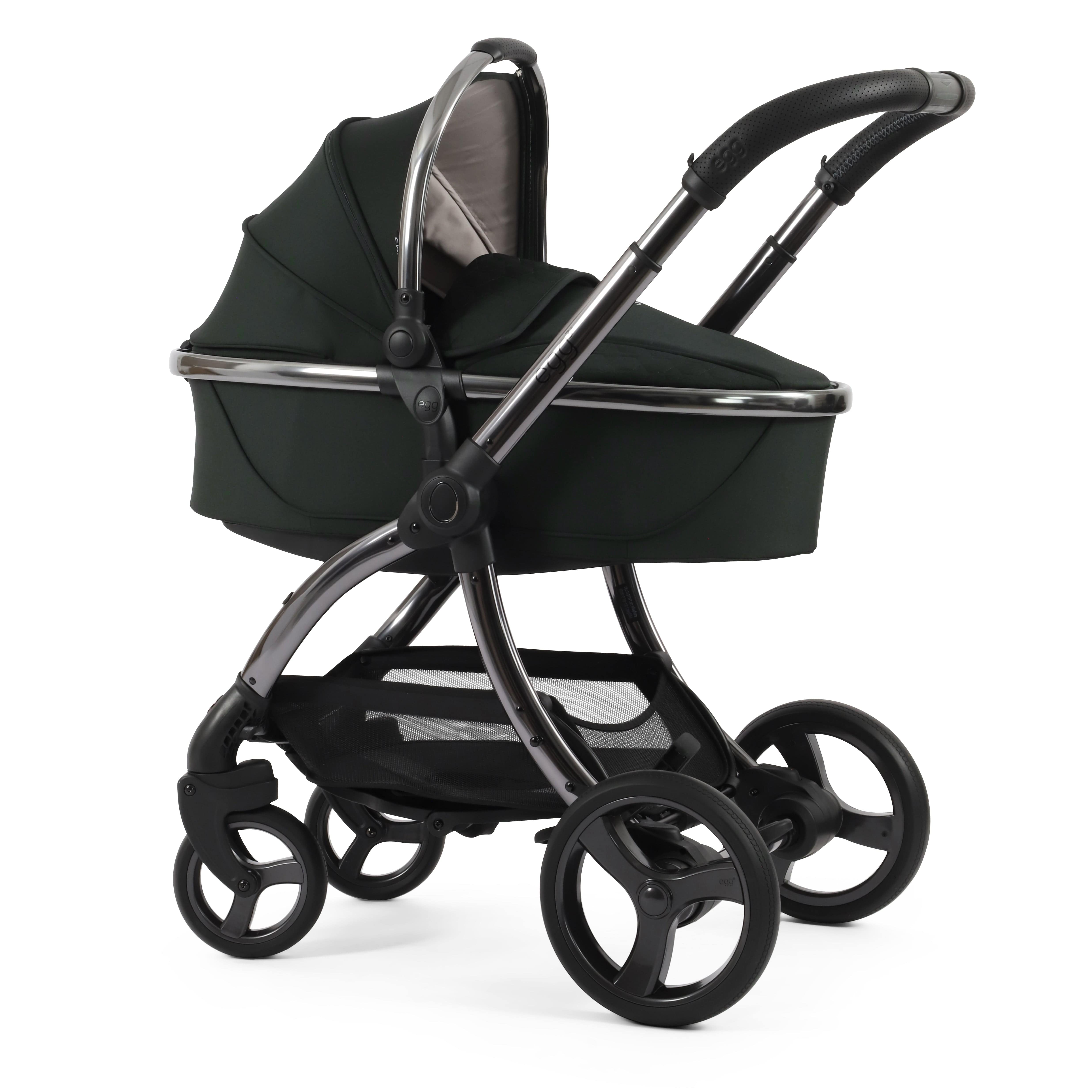 egg3 Luxury Travel System Bundle Black Olive Baby Prams