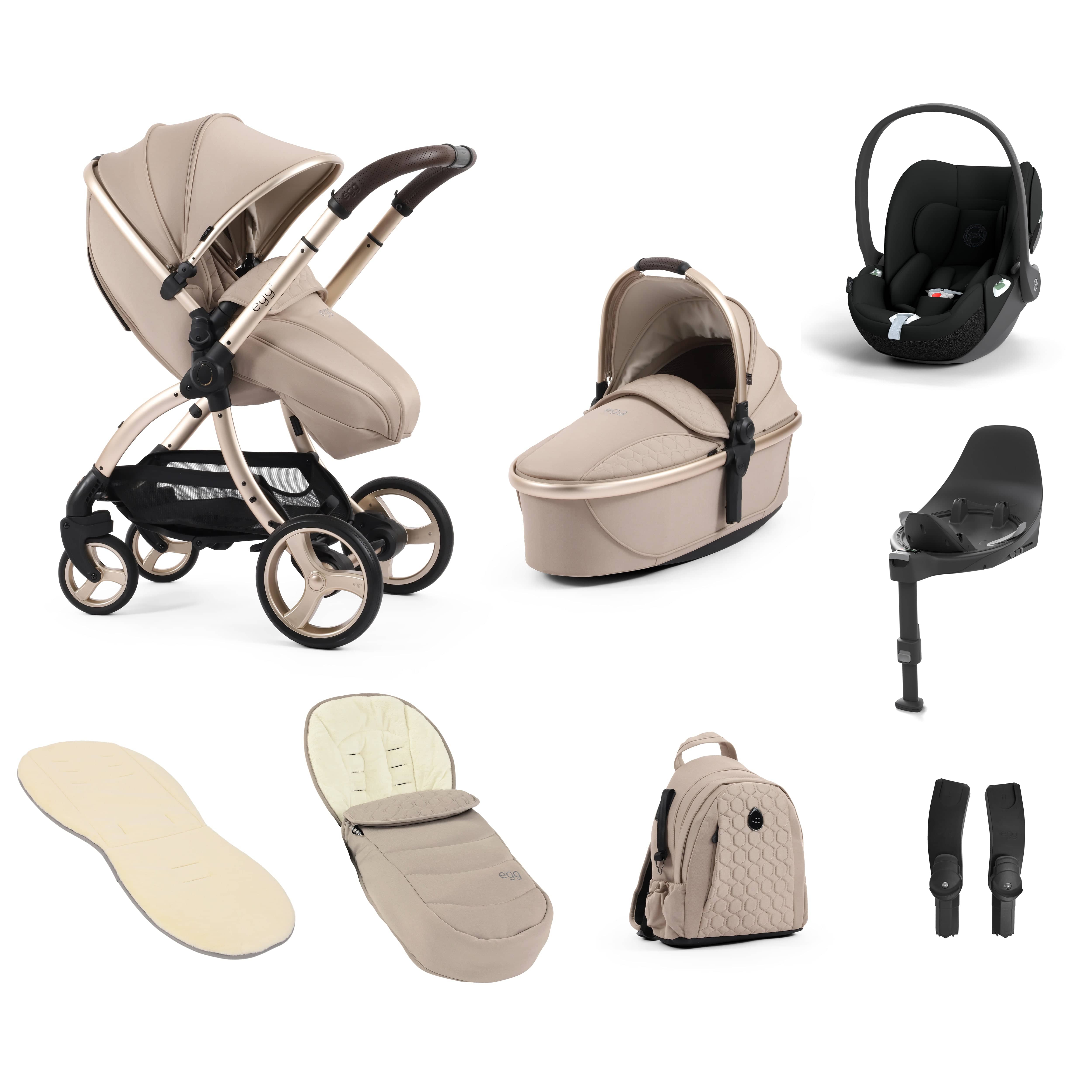 egg3 Luxury Travel System Bundle Feather Baby Prams 14707-FTH 5060711567907