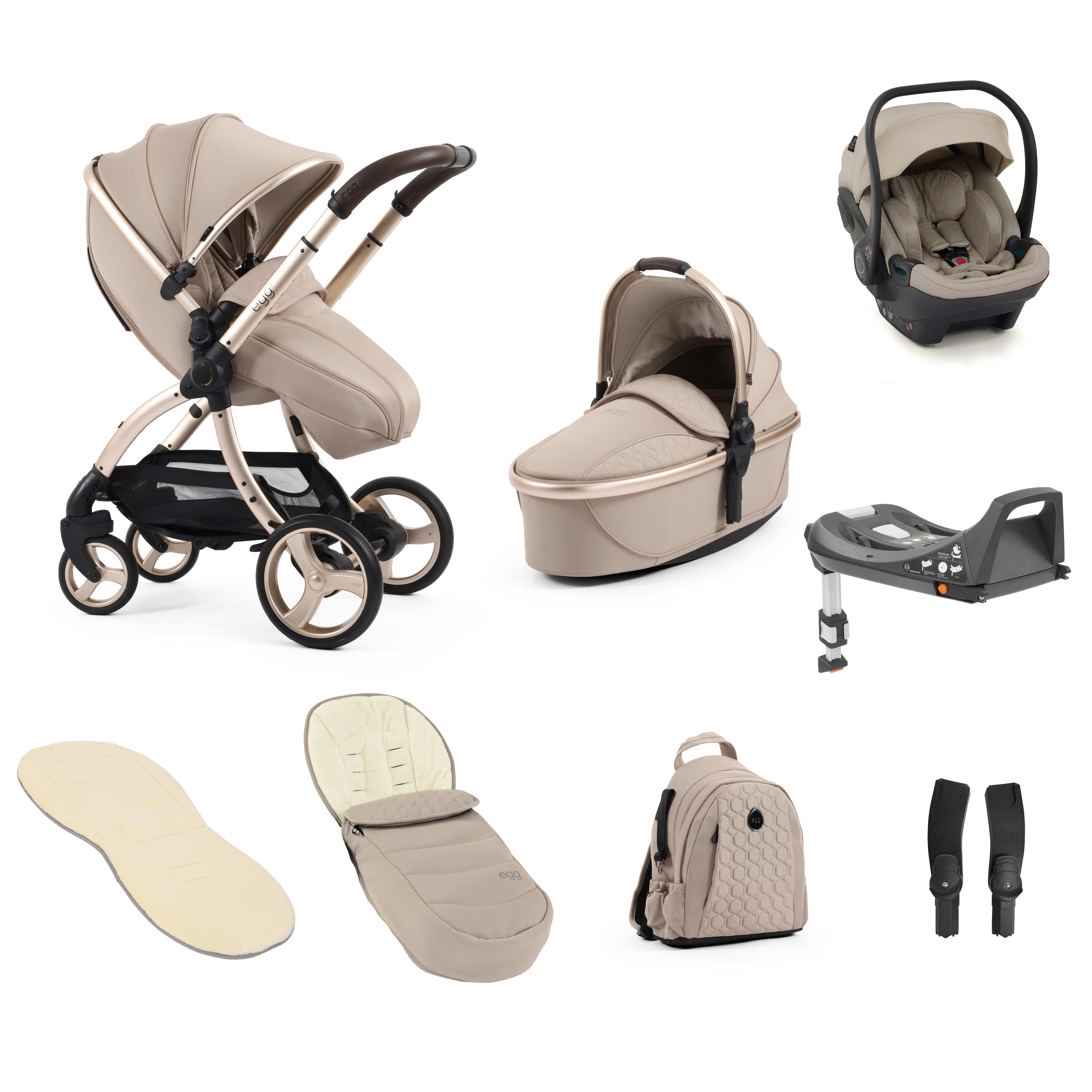 egg3 Luxury Travel System Bundle Feather Baby Prams 14722-FTH 5060711567907