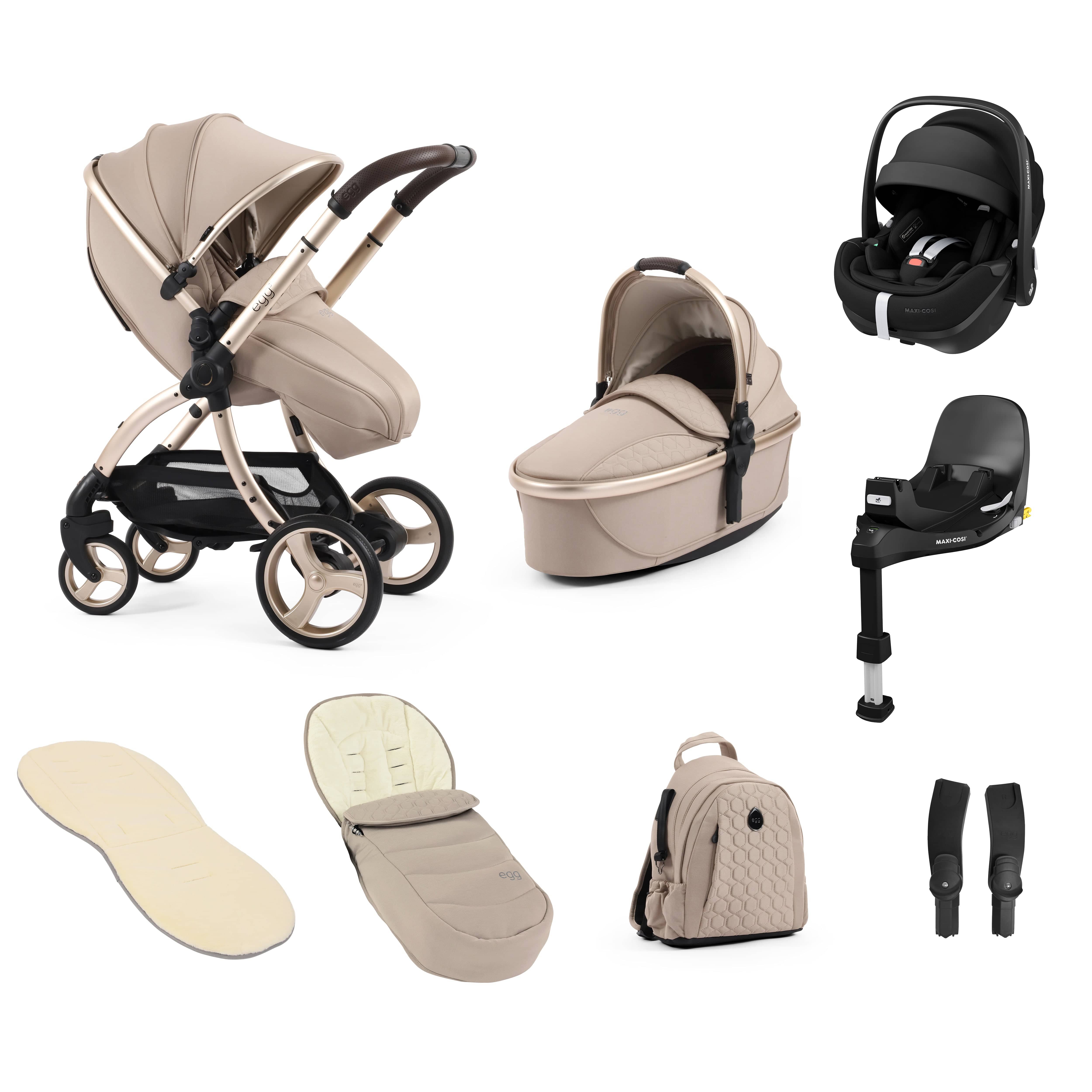 egg3 Luxury Travel System Bundle Feather Baby Prams 14860-FTH 5060711567907