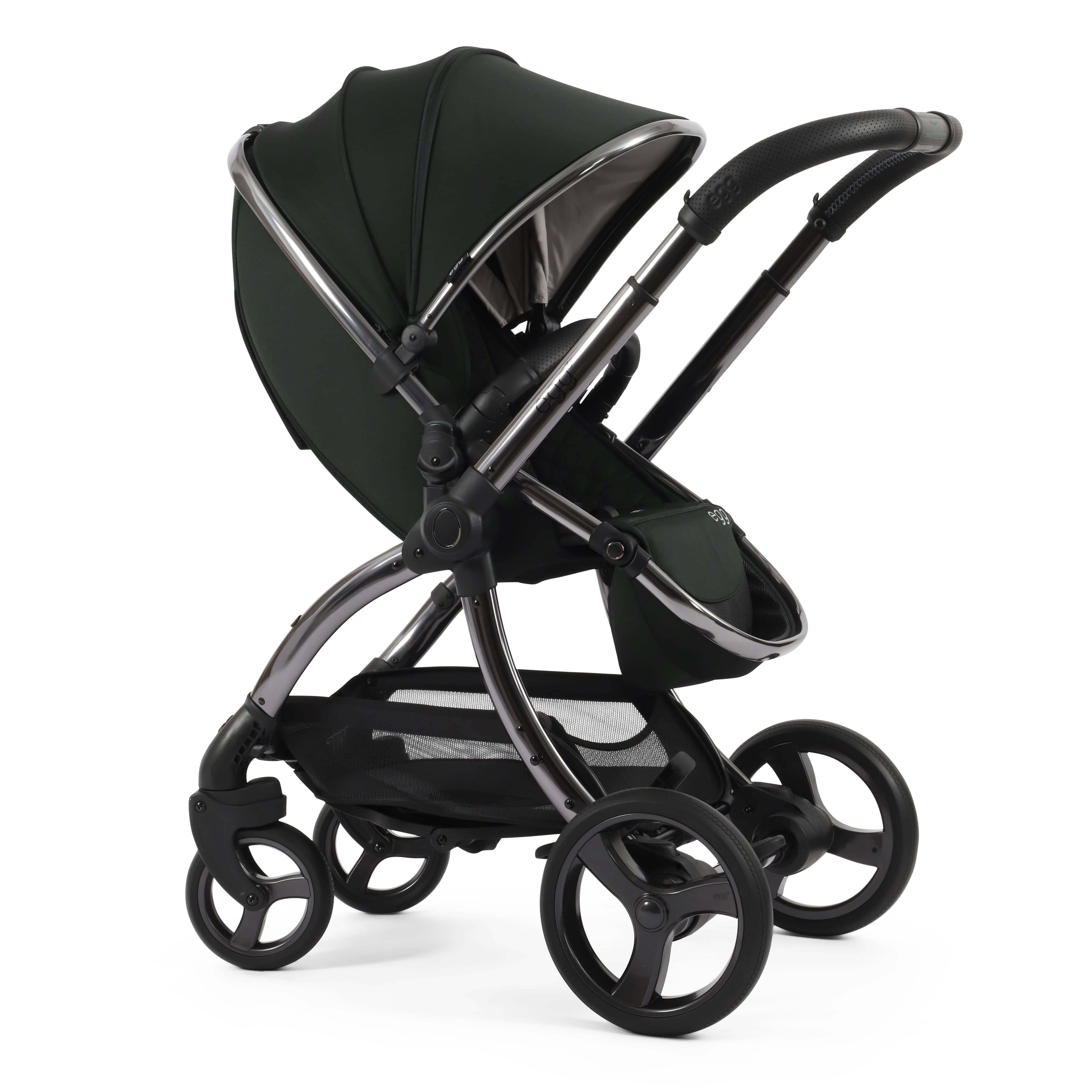 egg3 Pram Bundle Black Olive Baby Prams 14690-BLO 5060711567822