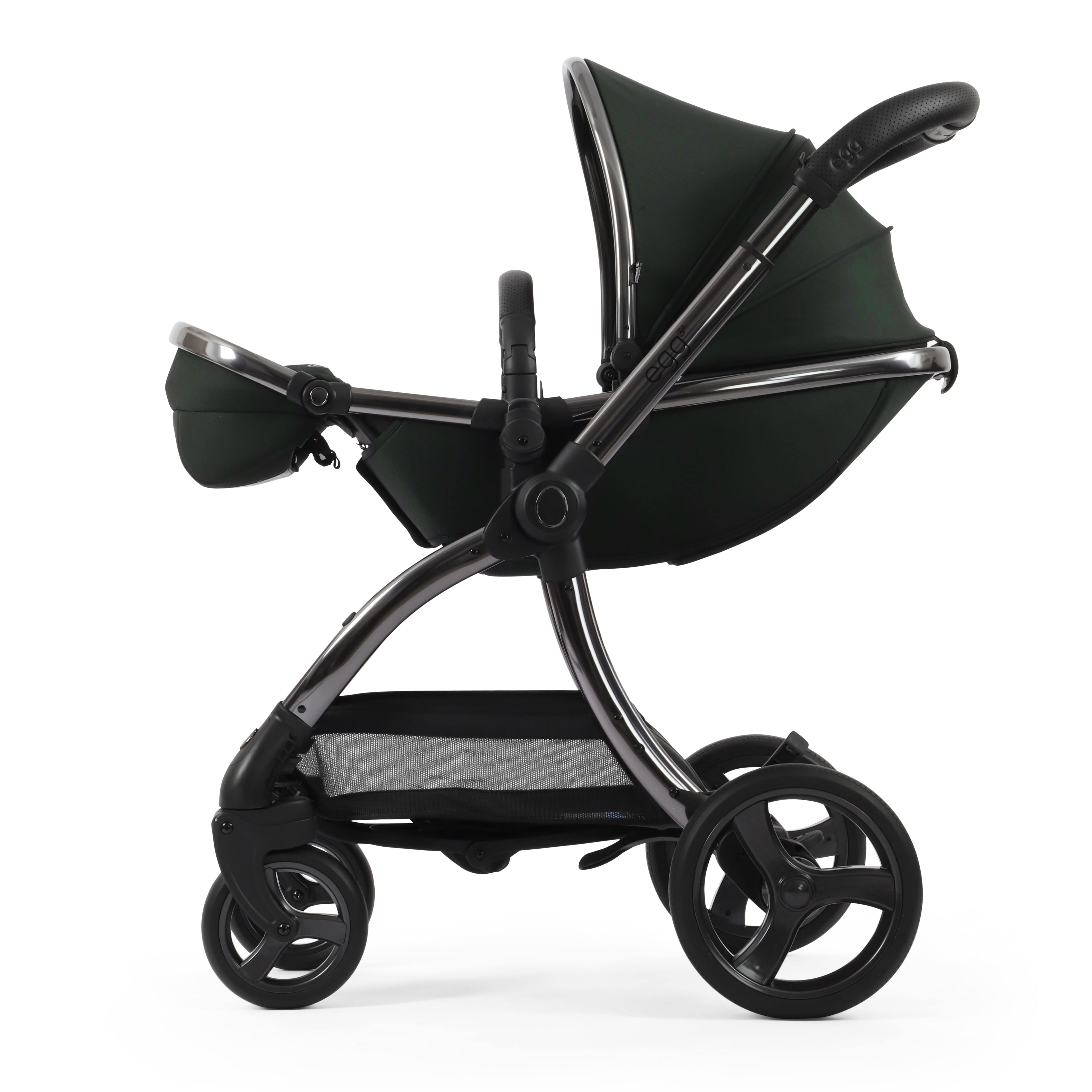 egg3 Pram Bundle Black Olive Baby Prams 14690-BLO 5060711567822