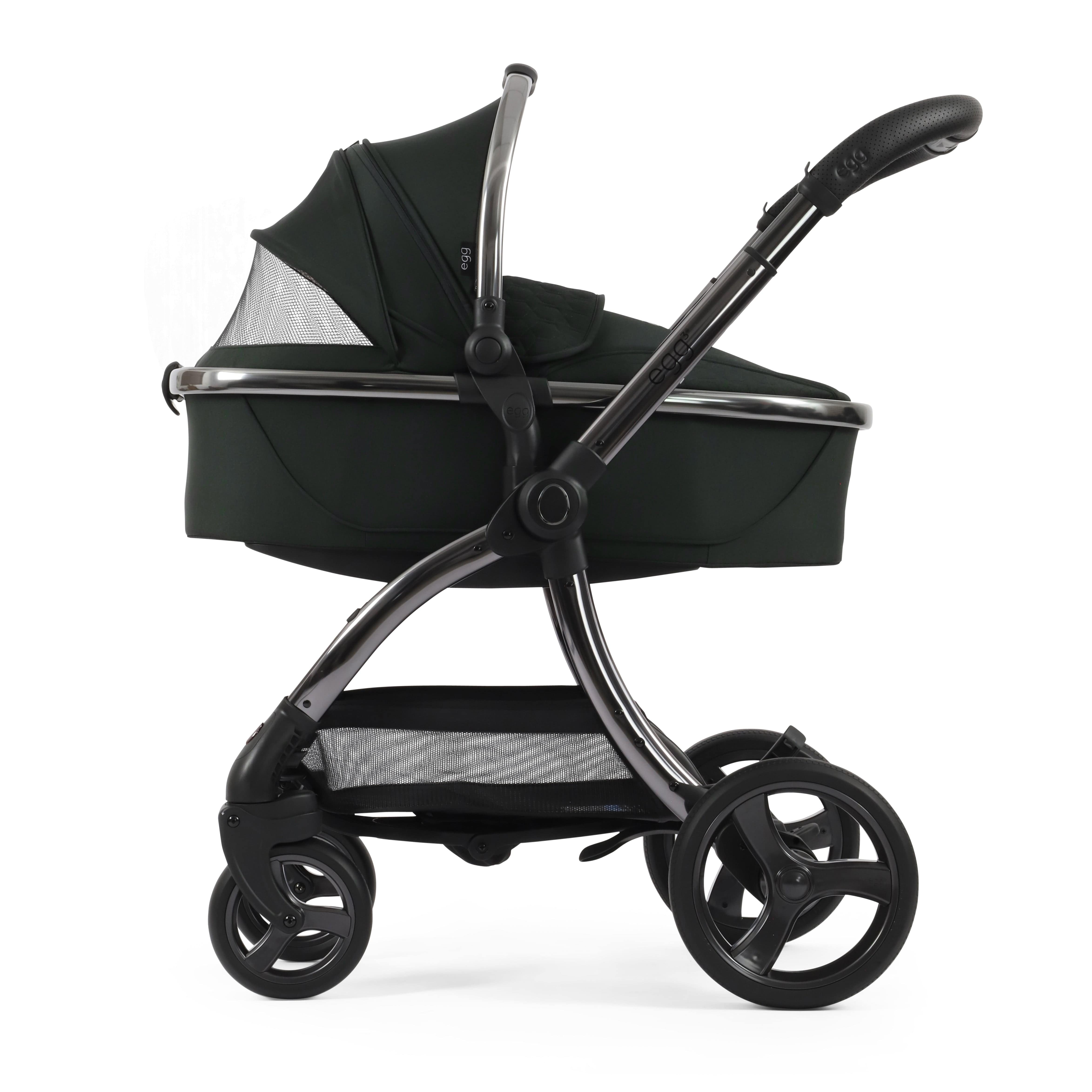 egg3 Pram Bundle Black Olive Baby Prams 14690-BLO 5060711567822