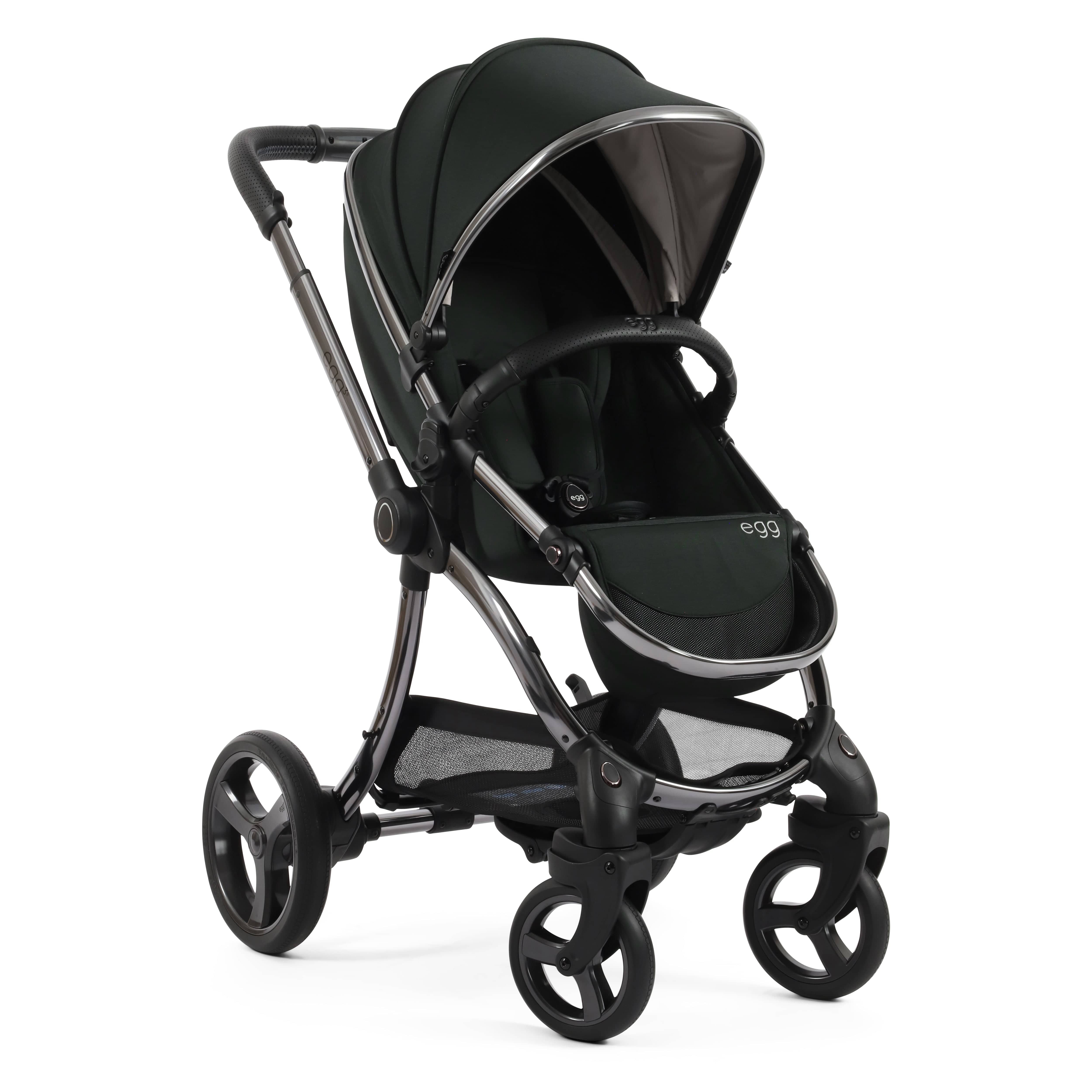 egg3 Pram Bundle Black Olive Baby Prams 14690-BLO 5060711567822