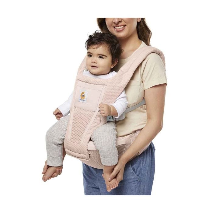 Ergobaby Alta 2-in-1 Hip Seat & Carrier in Pink Quartz Baby Carriers BCHIPSFMPNKQTZ 1220000205444