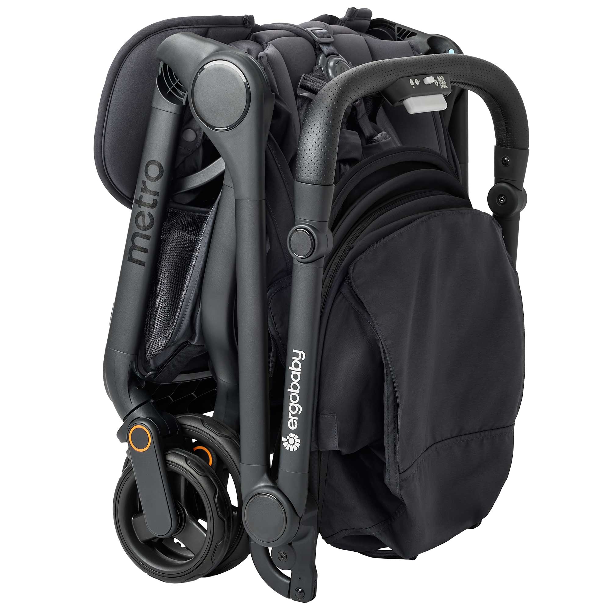 Ergobaby Metro 3 Compact City Stroller in Onyx Black Pushchairs & Buggies METRO3ONYXUK 1220000210080