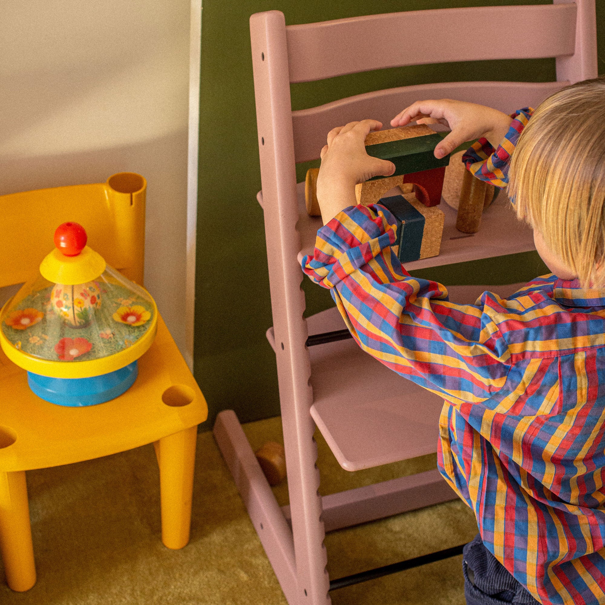 Stokke Tripp Trapp Highchair and Baby Set in Heather Mauve