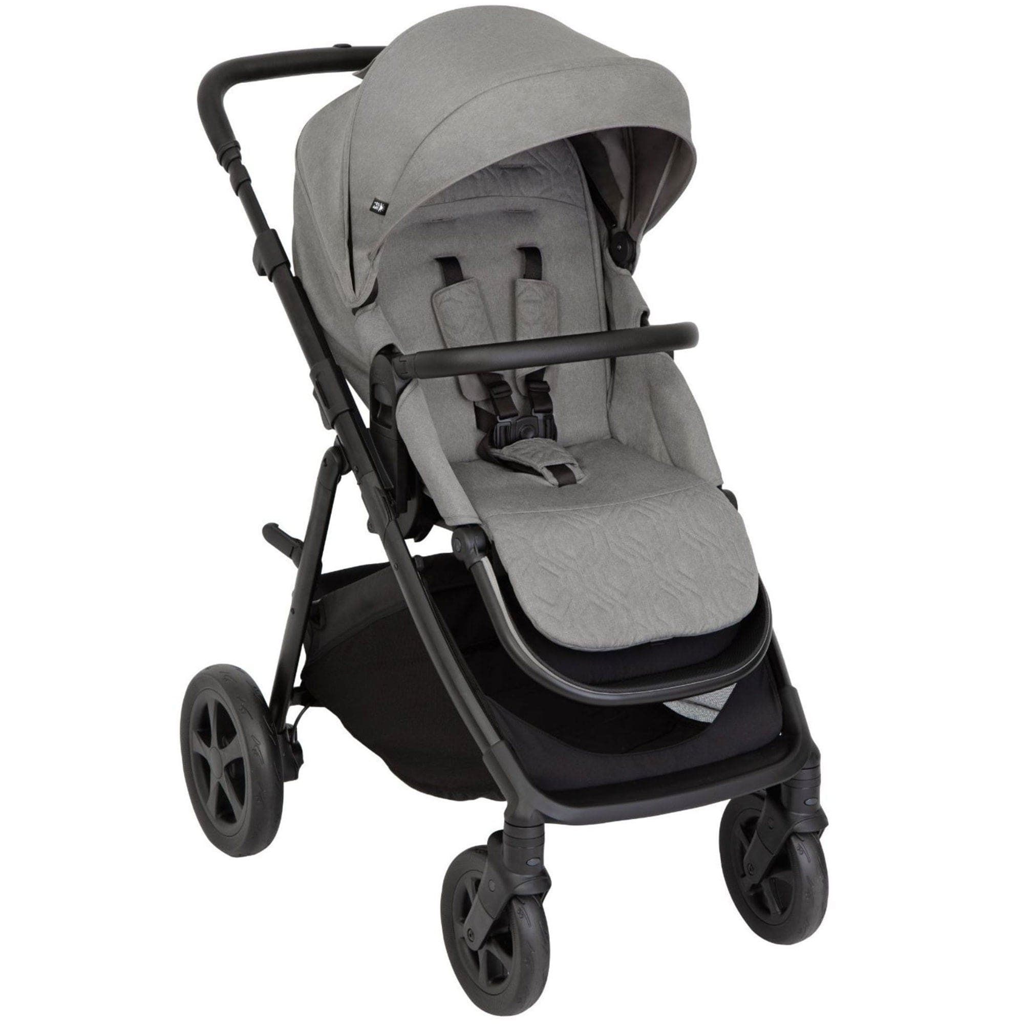 Graco Near2Me DLX Trio (Pushchair, Carrycot, Snuglite & Snugturn) in Ash/Black Travel Systems