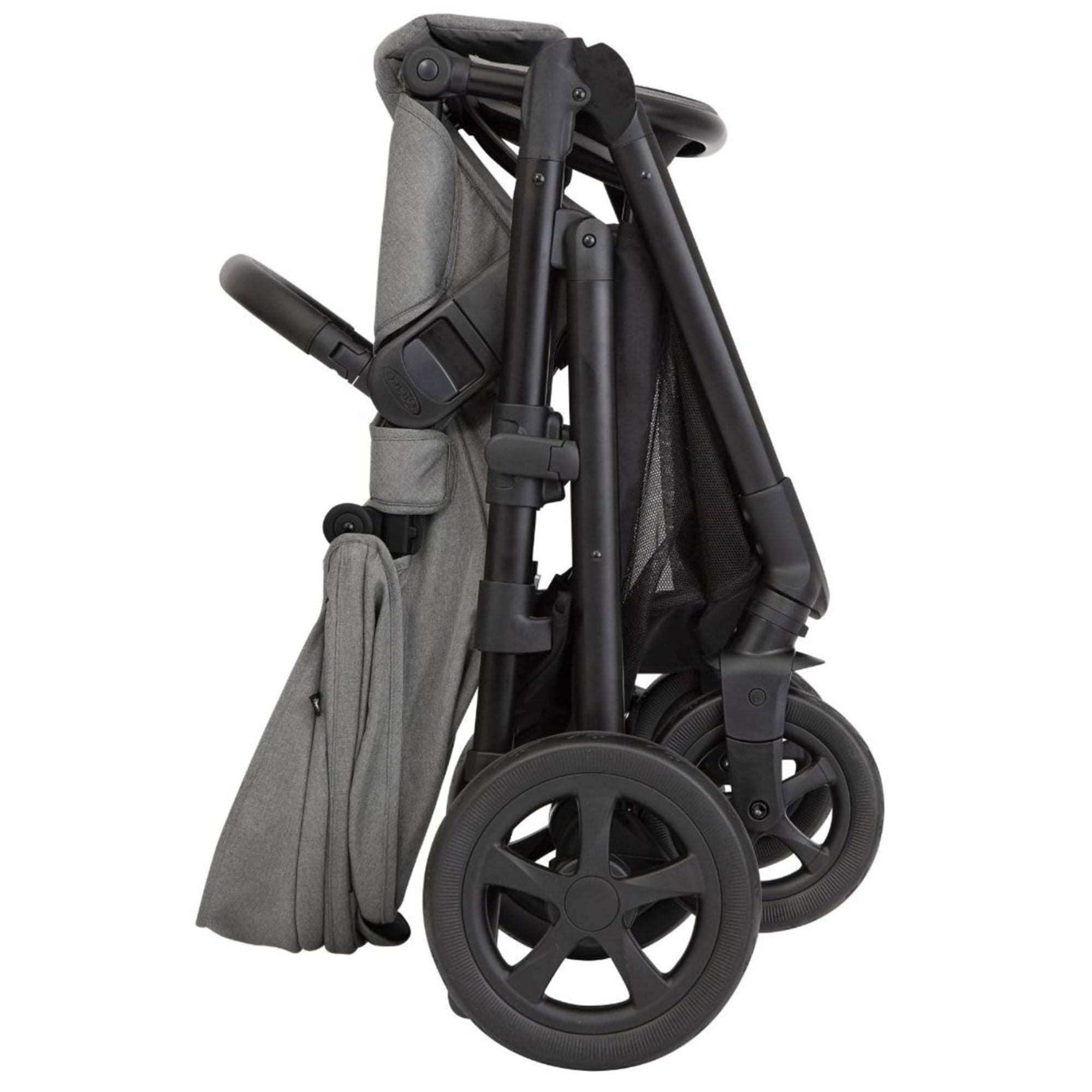 Graco Near2Me DLX Trio (Pushchair, Carrycot, Snuglite & Snugturn) in Ash/Black Travel Systems