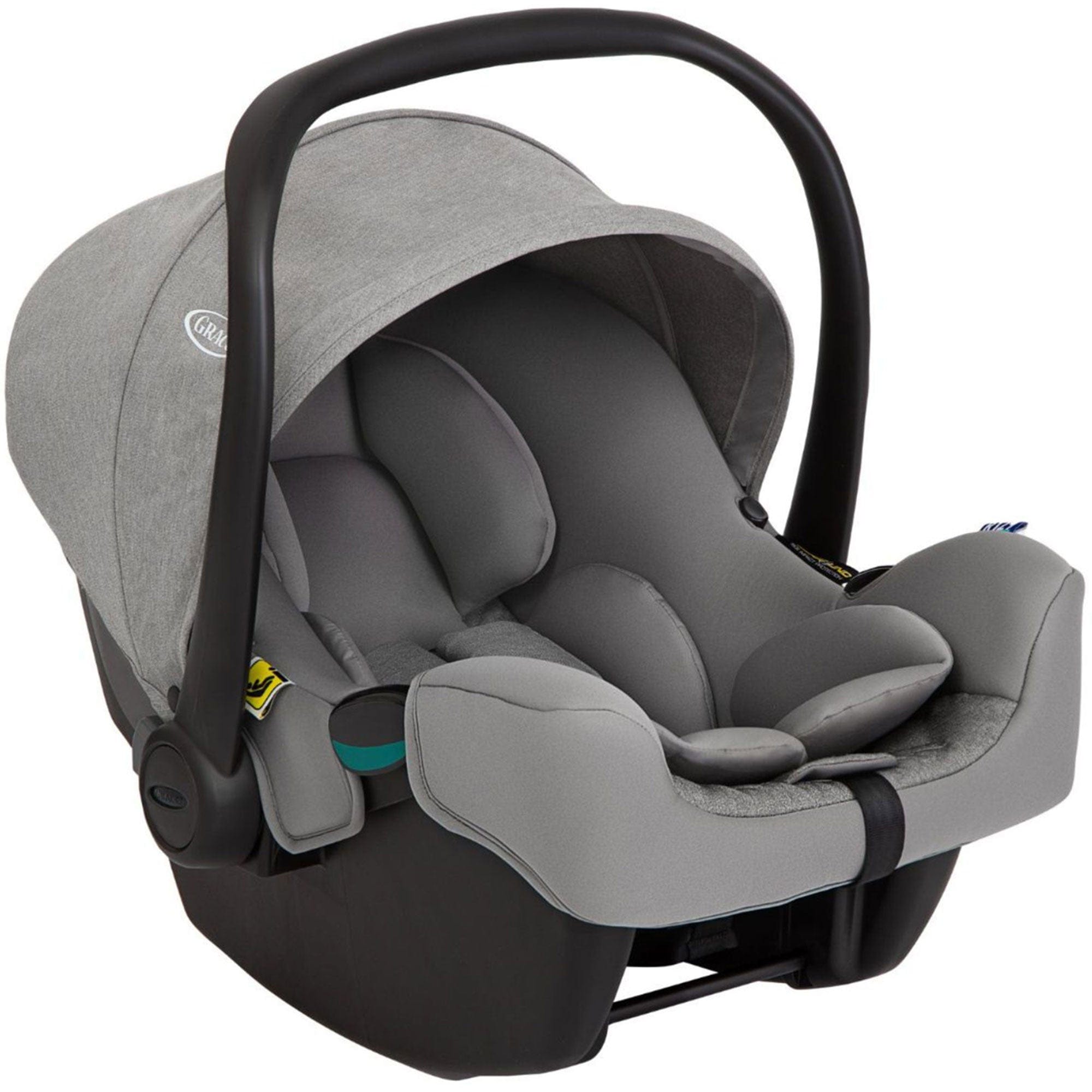 Graco Near2Me DLX Trio (Pushchair, Carrycot, Snuglite & Snugturn) in Ash/Black Travel Systems