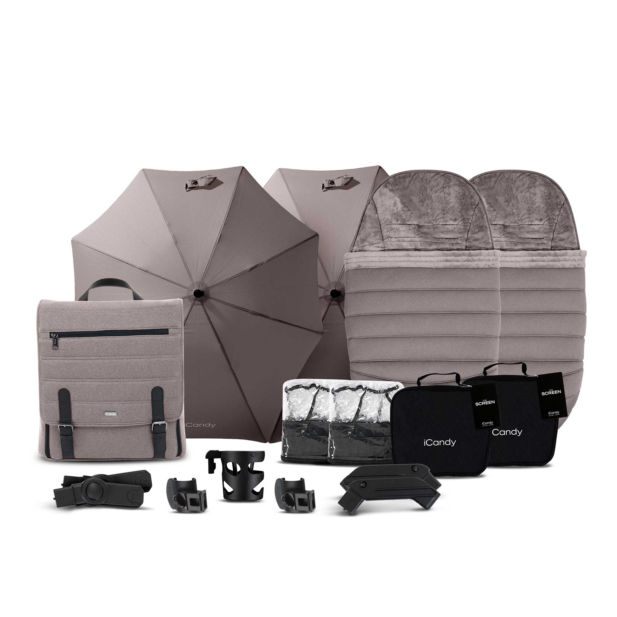 iCandy Peach 7 Double Complete Cybex Travel System in Porcini
