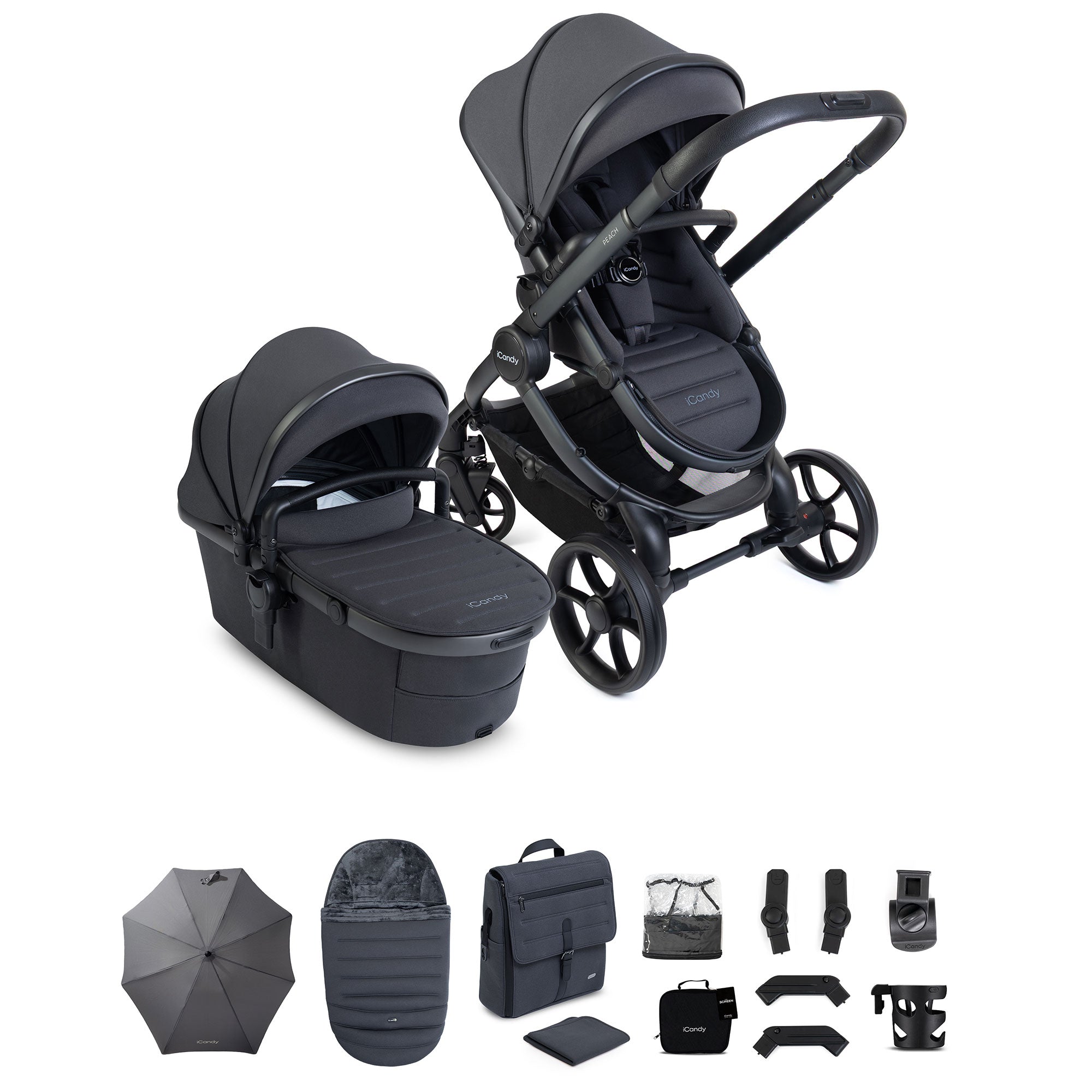 iCandy Peach 8 Complete Bundle in Grey