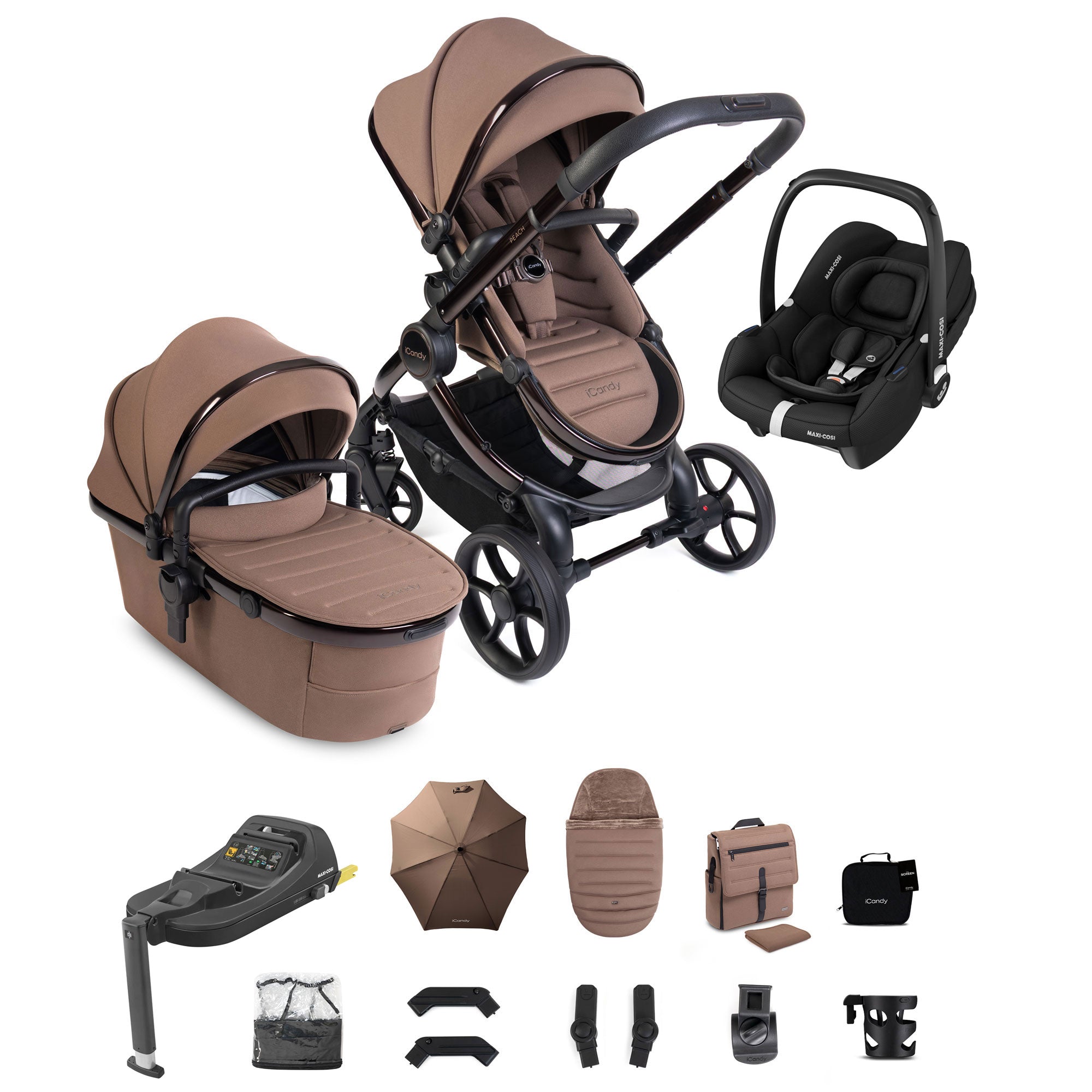 iCandy Peach 8 Editions Complete Maxi-Cosi Bundle in Coco