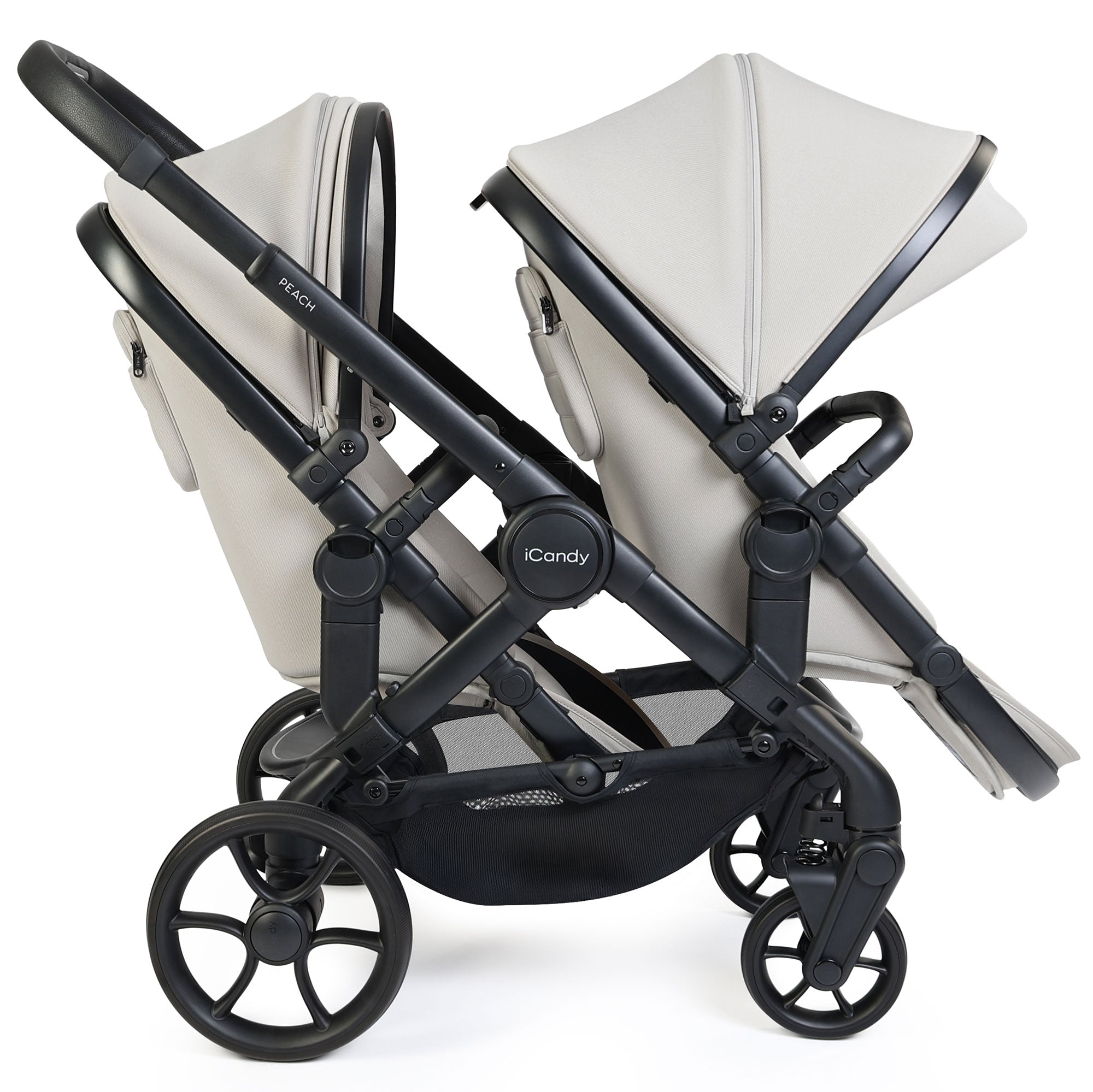 iCandy Peach 8 Double Complete Bundle with Cocoon 360 in Taupe