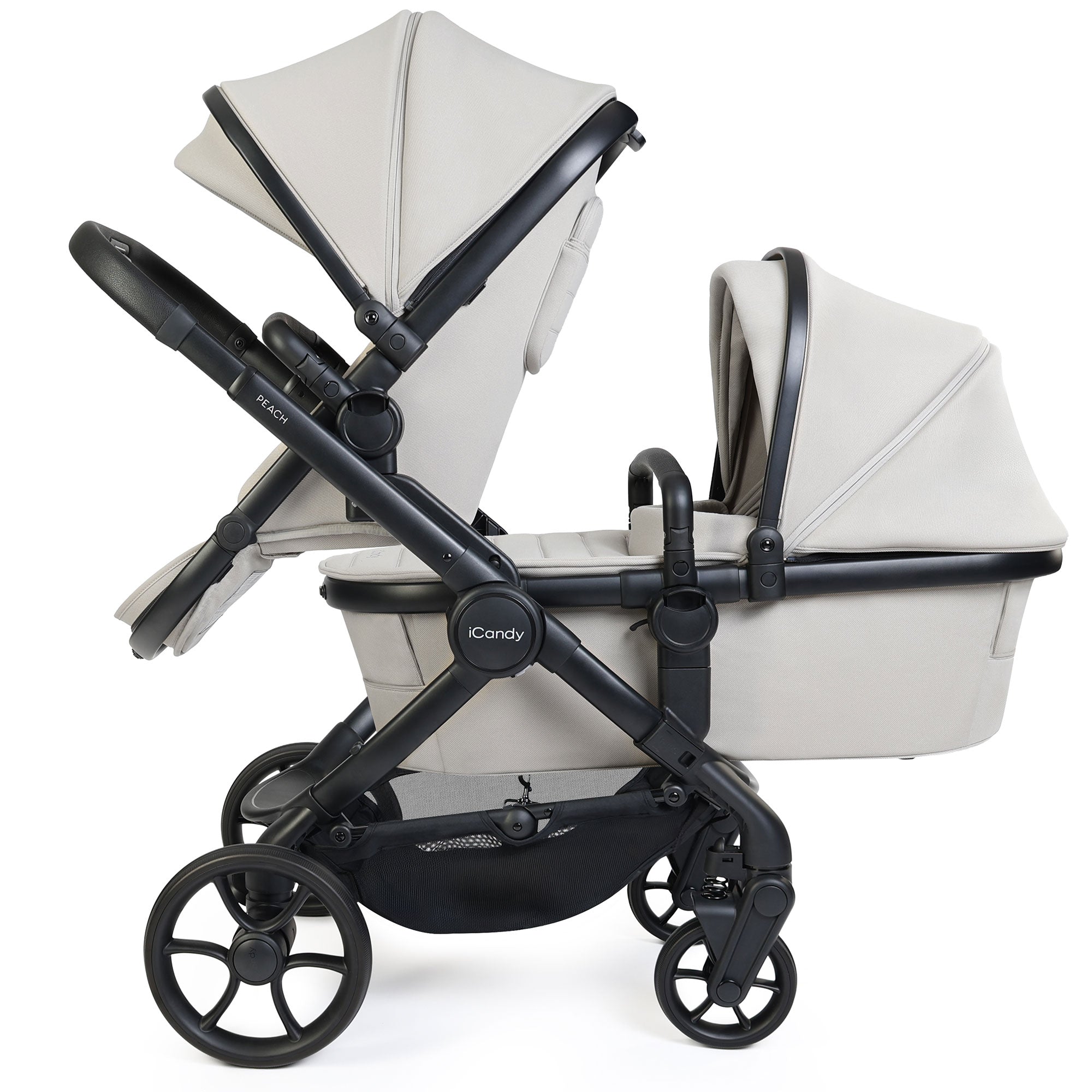 iCandy Peach 8 Double Complete Maxi-Cosi Bundle in Taupe