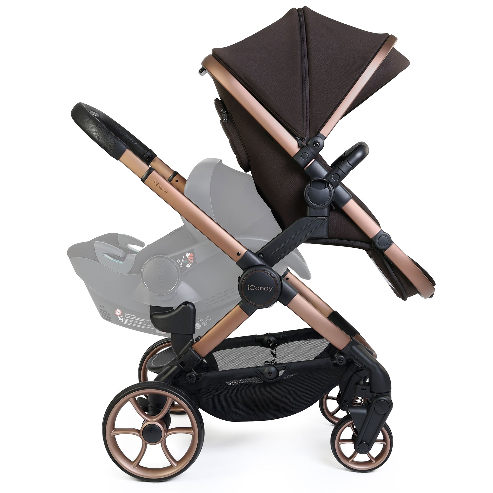 iCandy Peach 8 Editions Double Complete Bundle with Cocoon 360 in Pecan