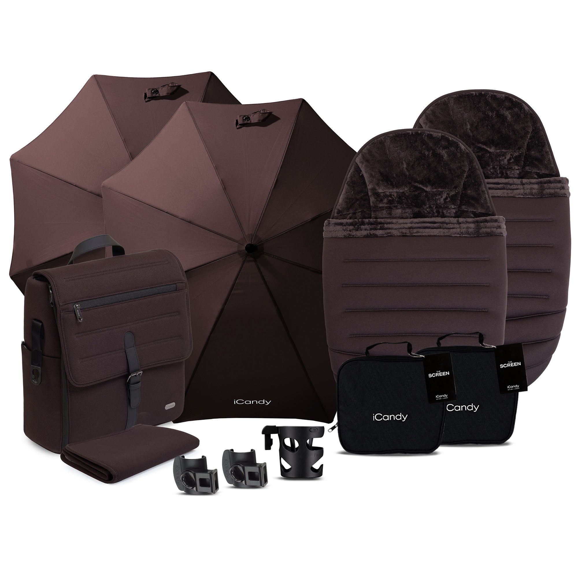 iCandy Peach 8 Editions Twin Complete Cybex Travel System in Coffee Bean