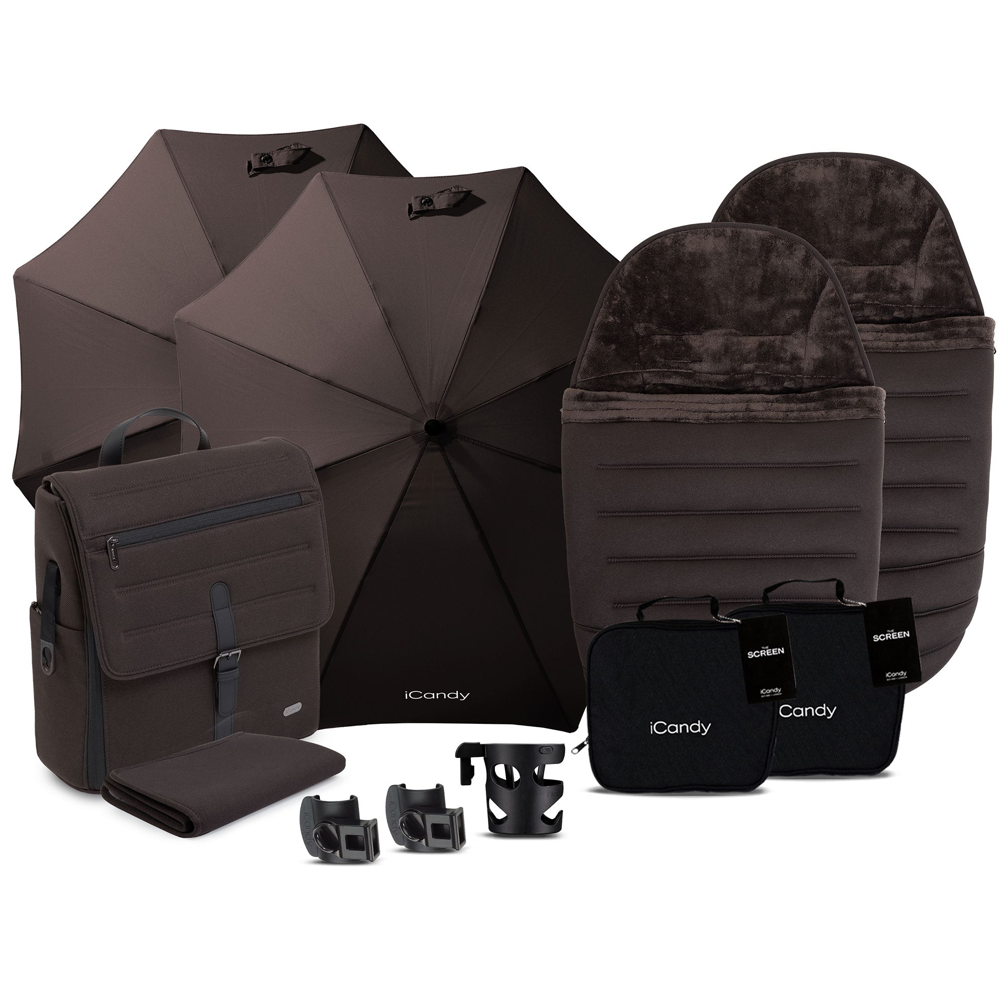 iCandy Peach 8 Editions Twin Complete Cybex Travel System in Pecan