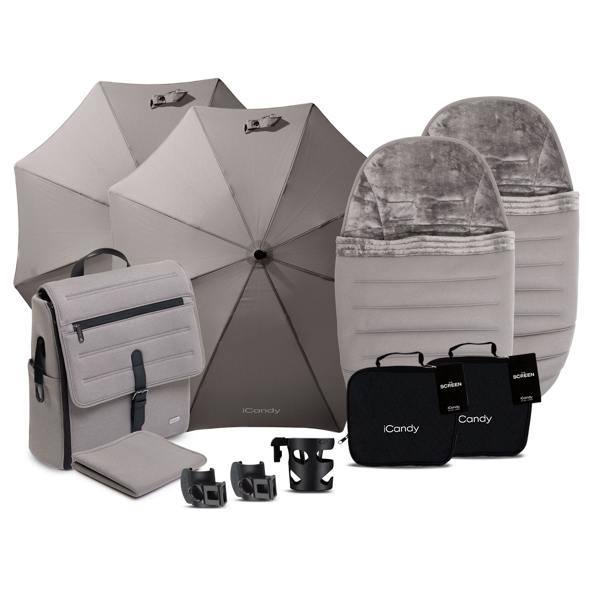 iCandy Peach 8 Twin Complete Maxi-Cosi Travel System in Porcini