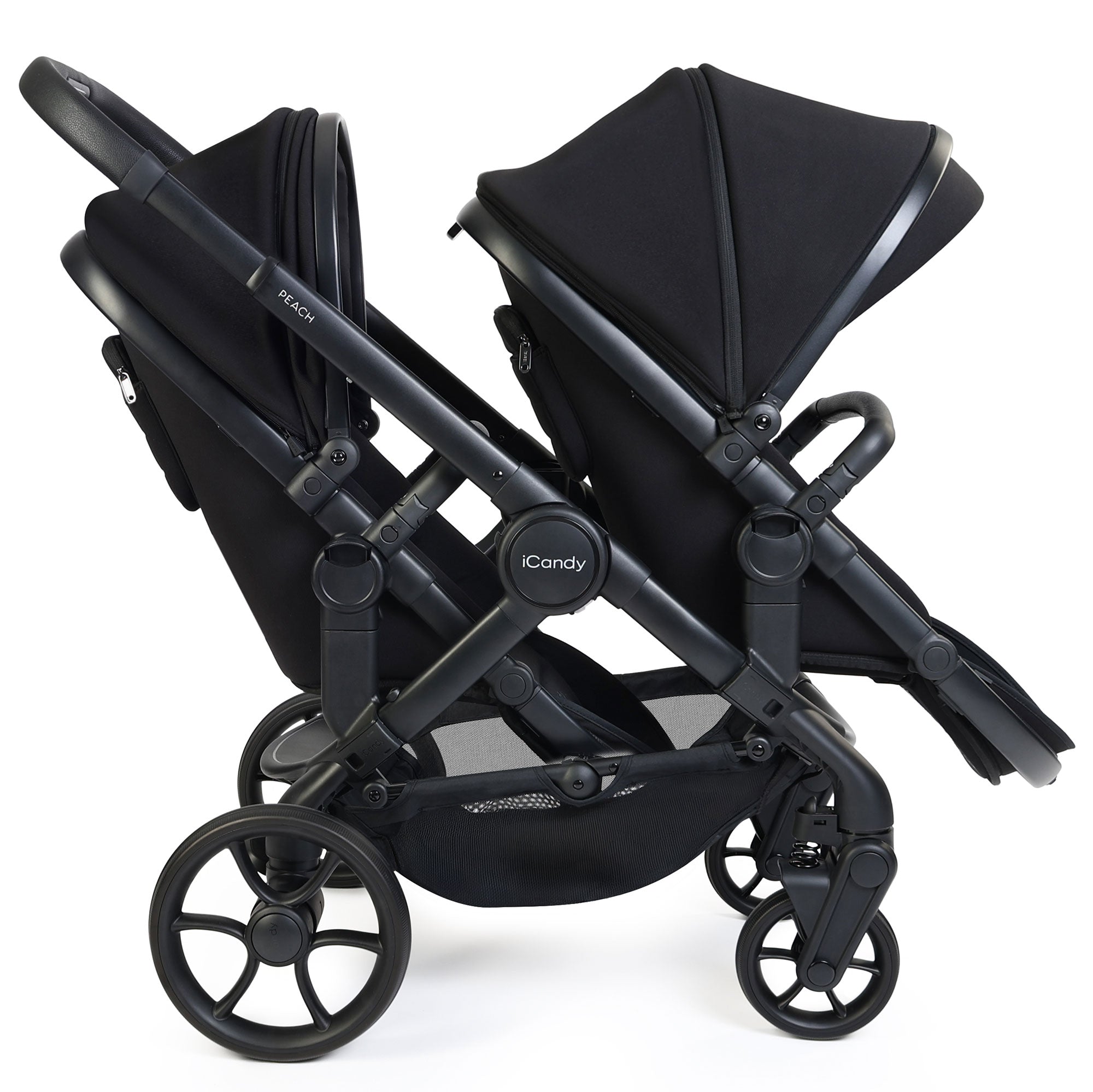 iCandy Peach 8 Double Complete Bundle with Cocoon 360 in Black