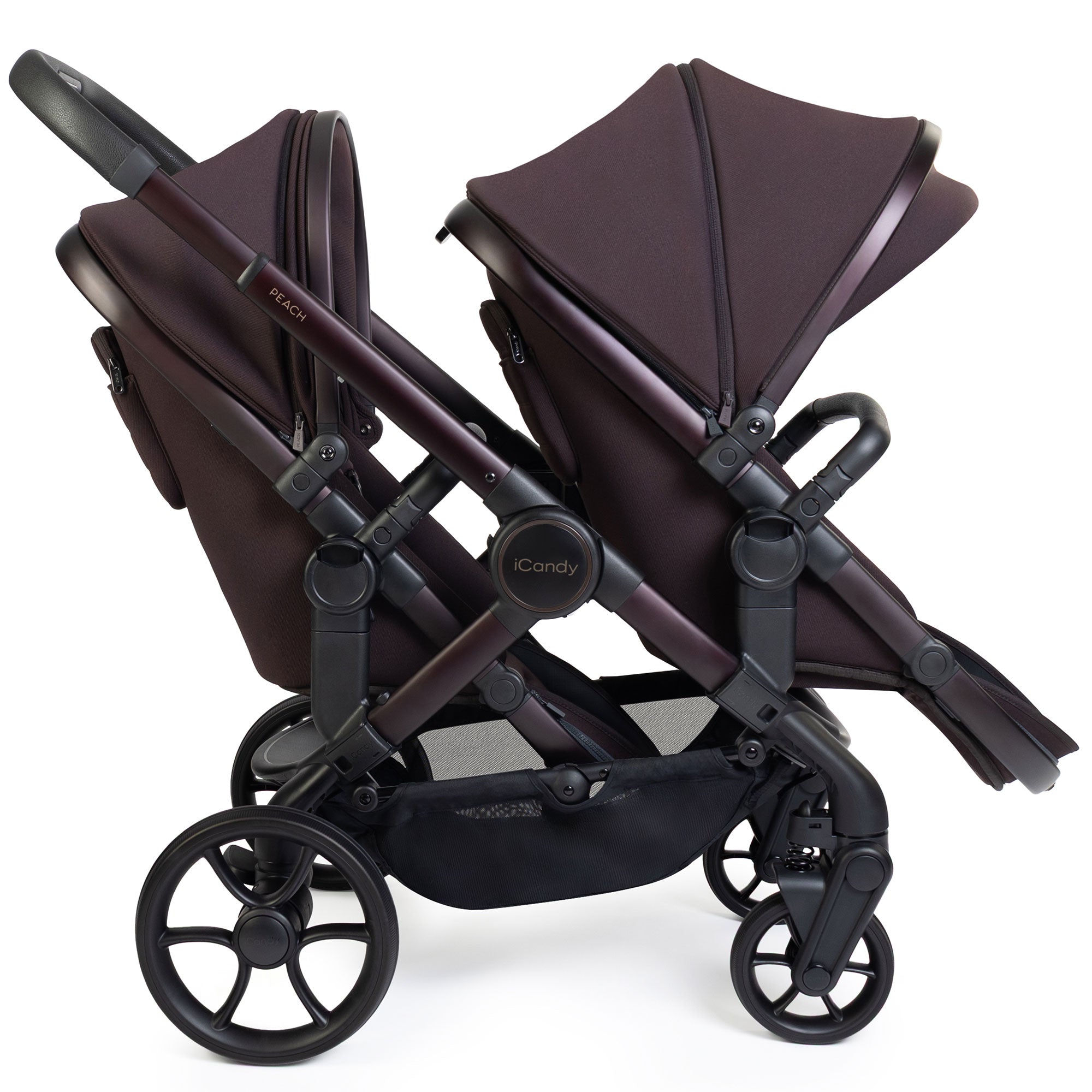 iCandy Peach 8 Editions Twin Complete Maxi-Cosi Travel System in Coffee Bean