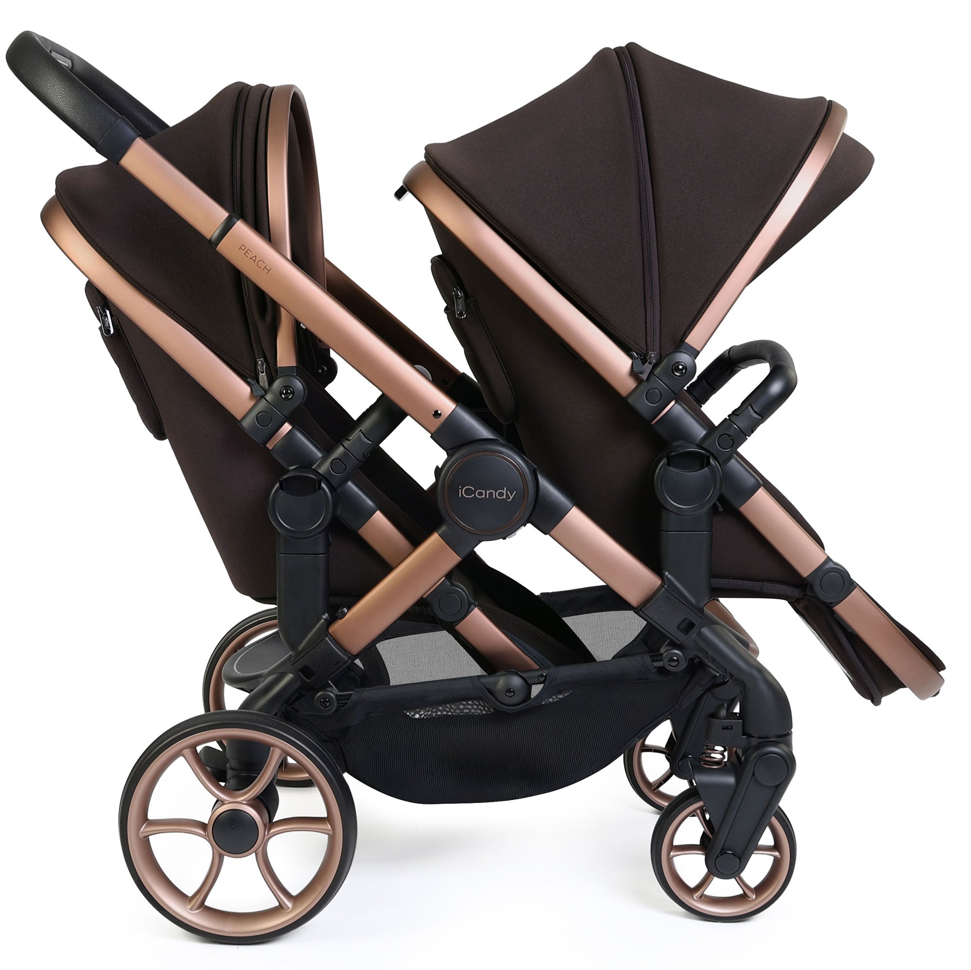 iCandy Peach 8 Editions Double Complete Bundle with Cocoon 360 in Pecan