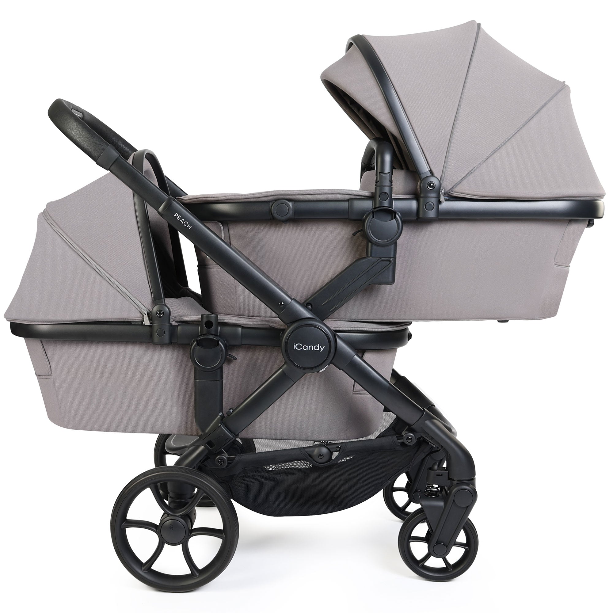 iCandy Peach 8 Twin Complete Bundle with Cocoon 360 in Porcini