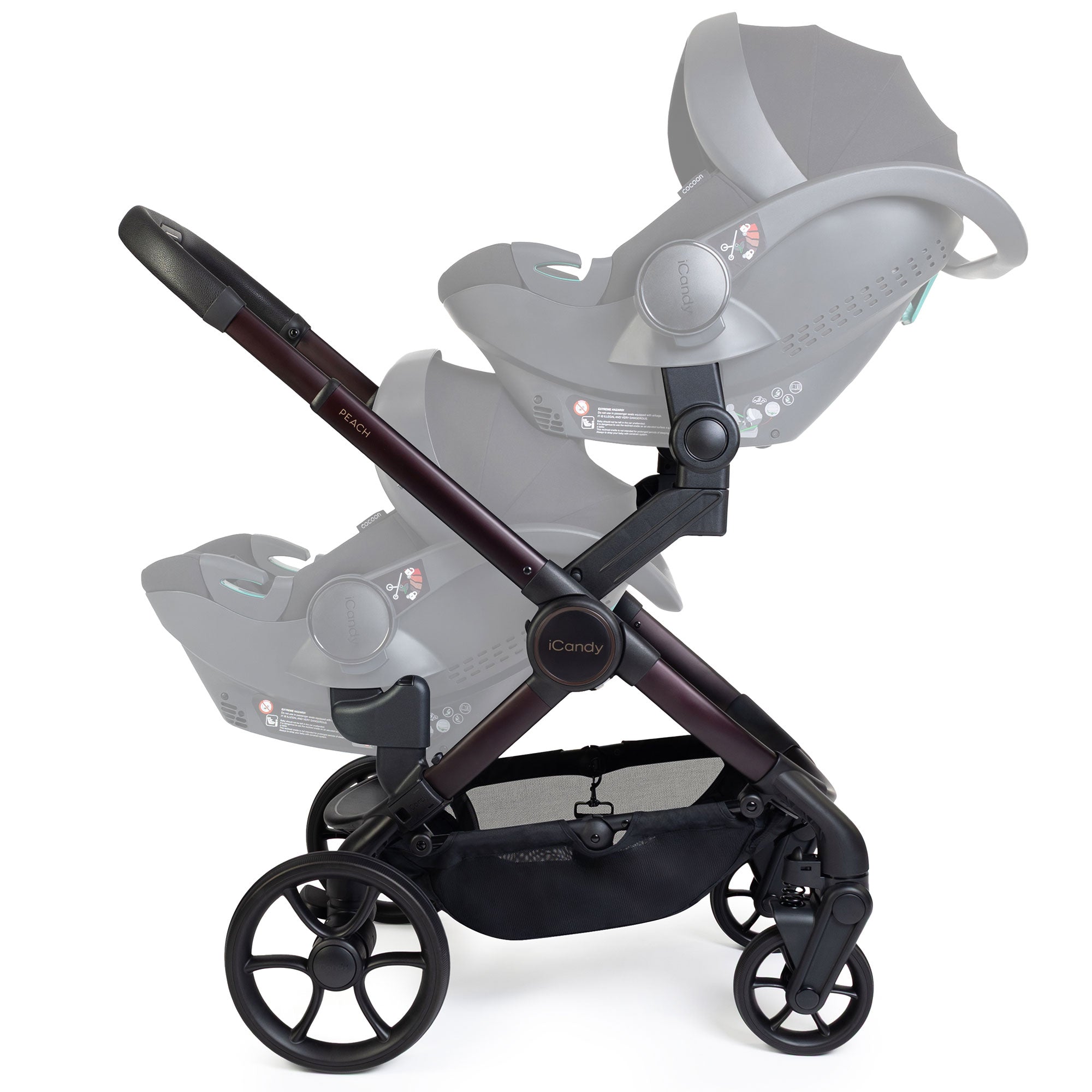 iCandy Peach 8 Editions Twin Complete Cybex Travel System in Coffee Bean