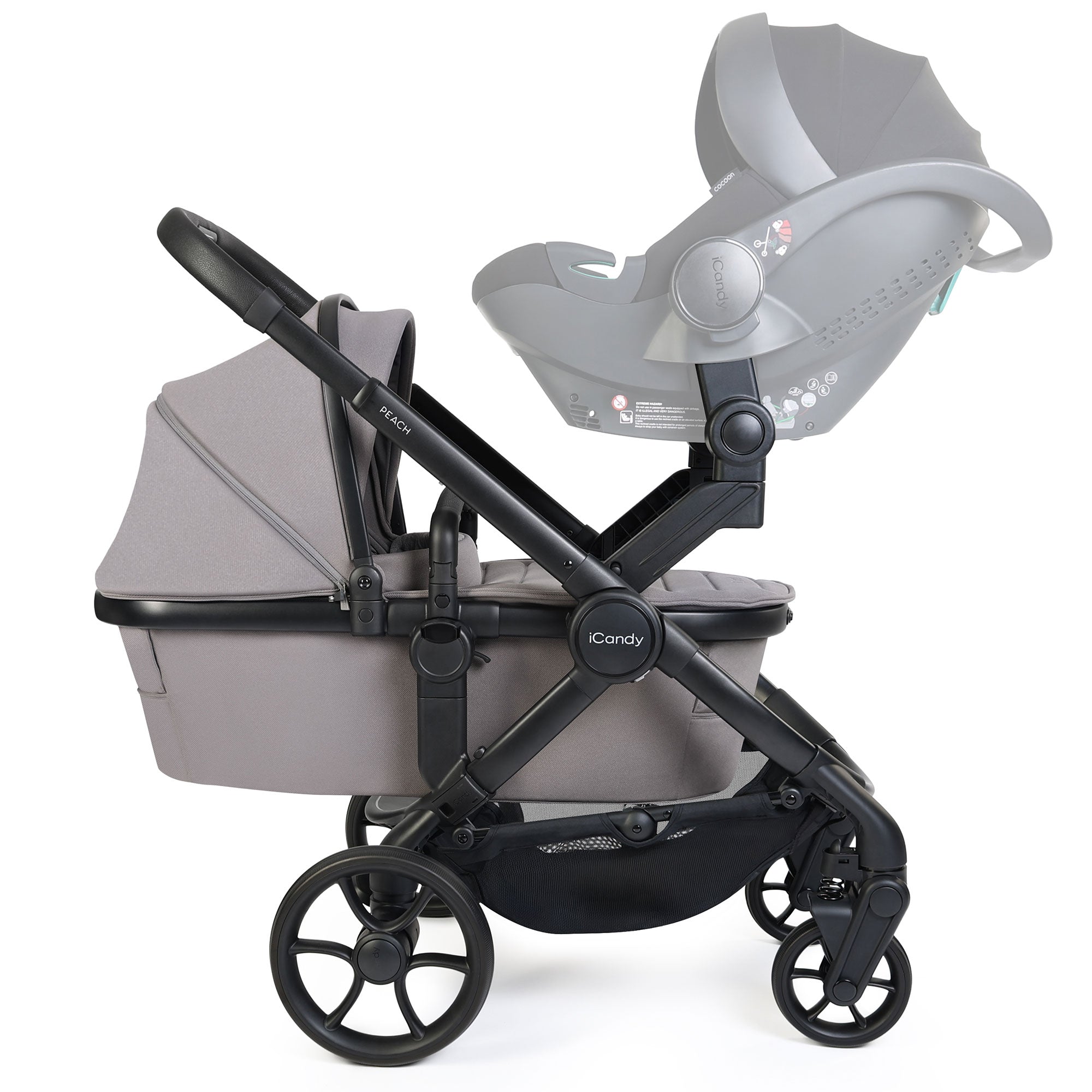 iCandy Peach 8 Twin Complete Maxi-Cosi Travel System in Porcini