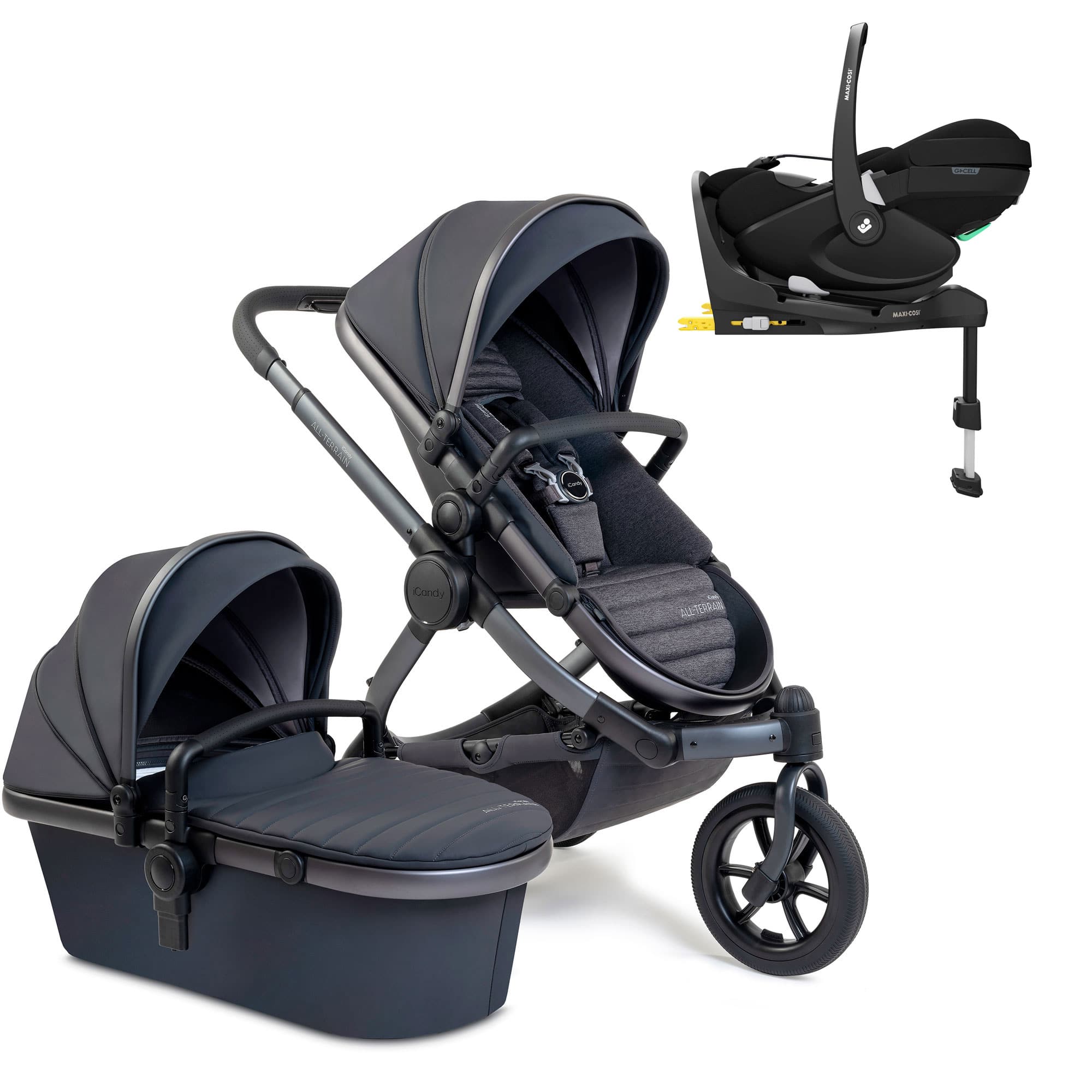 iCandy Peach 7 All Terrain Maxi-Cosi Combo Set in Storm 3 Wheelers 16323-COMBO-PV2 5010334052519