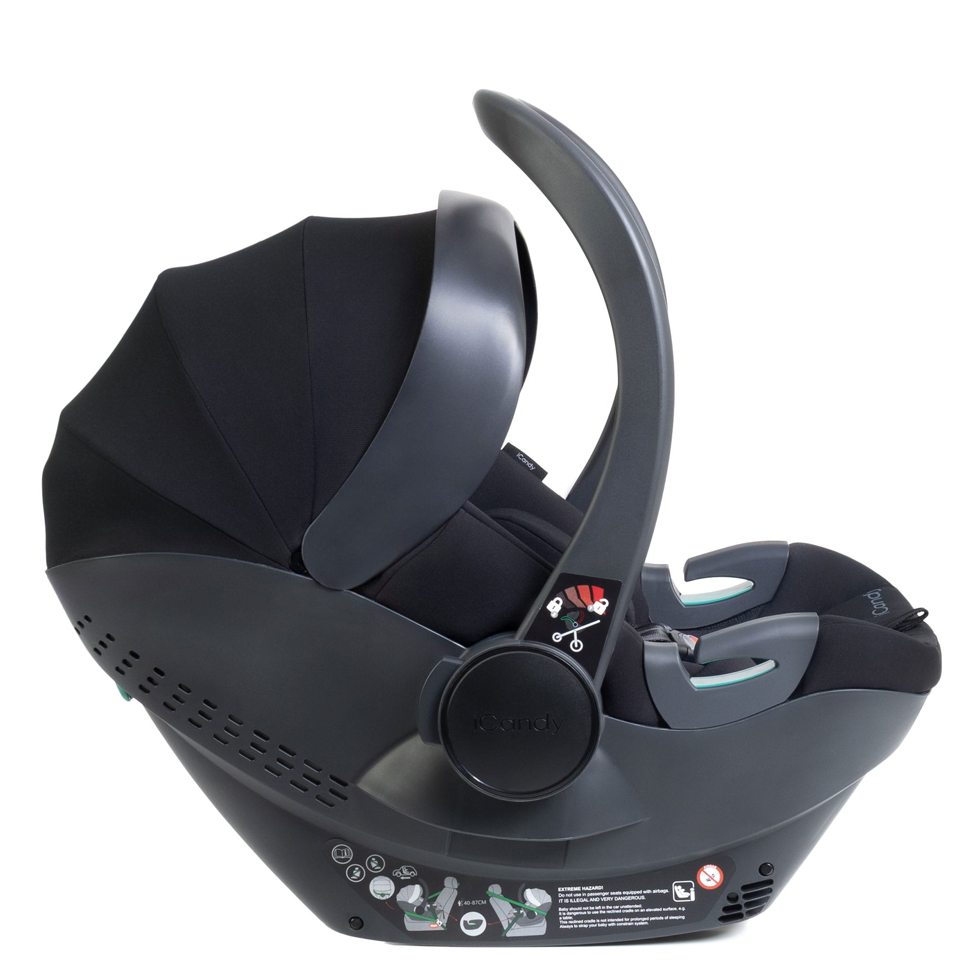 iCandy Cocoon 360 Infant Carrier & Base in Black Baby Car Seats IC3365 5010334064116